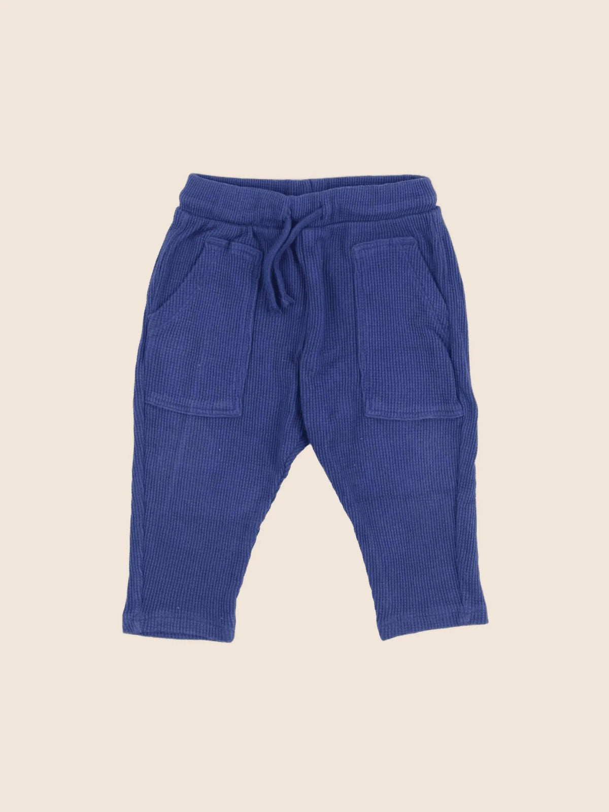 H&M - pantalon bleu - 9/12 mois