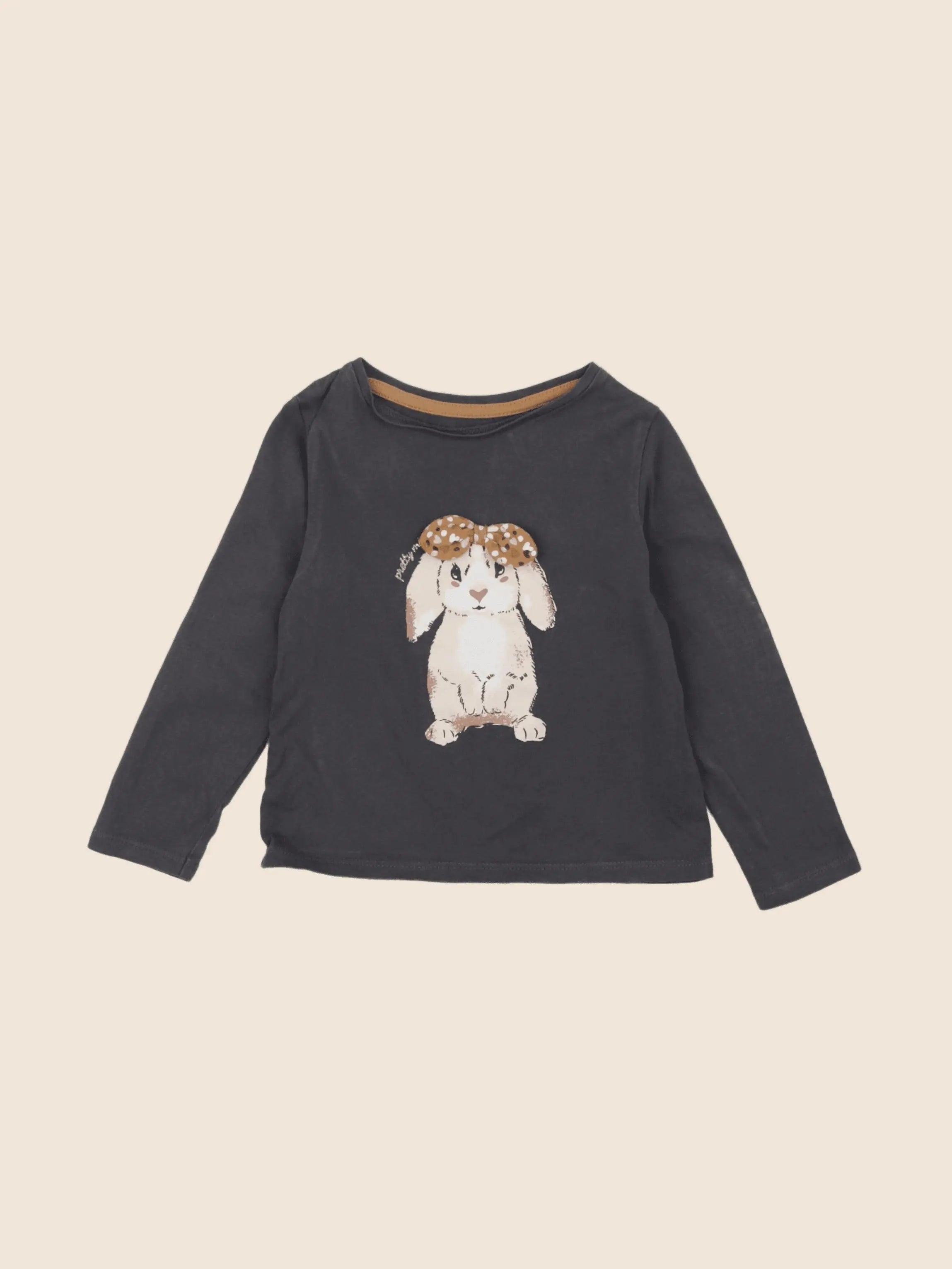 Vertbaudet - tee-shirt gris - 2 ans