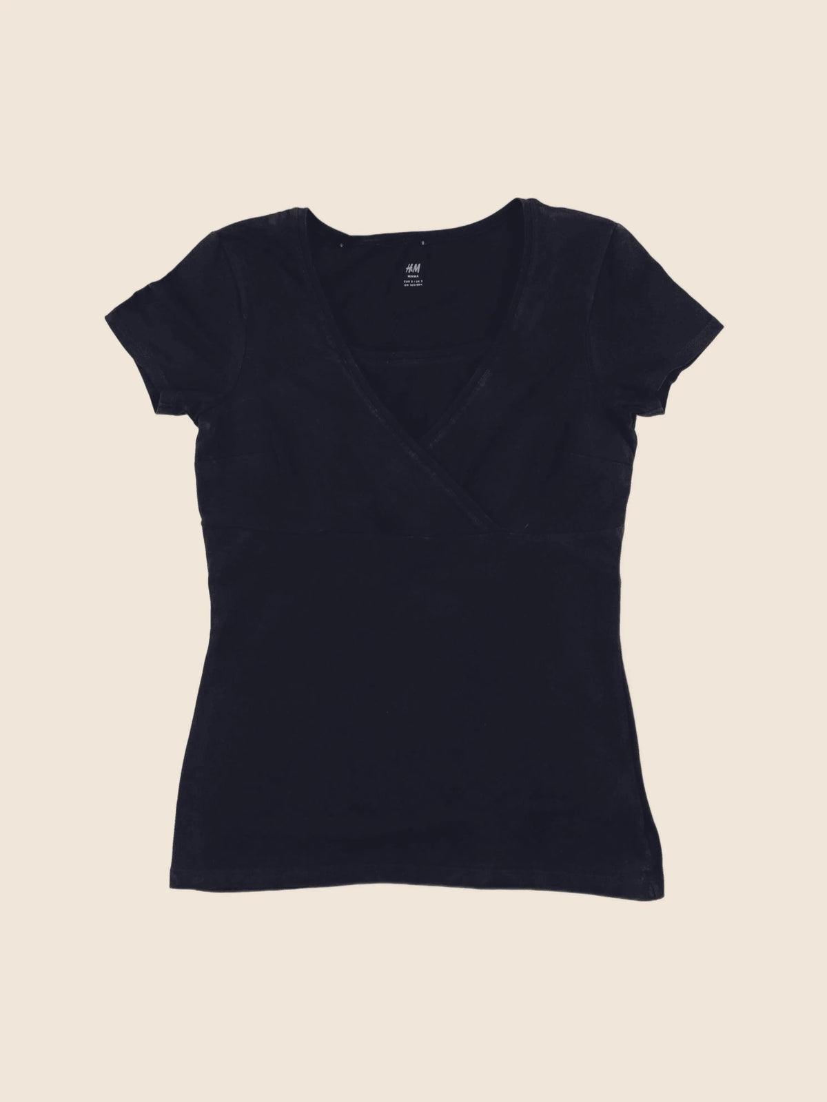 H&M - tee-shirt grossesse bleu - s