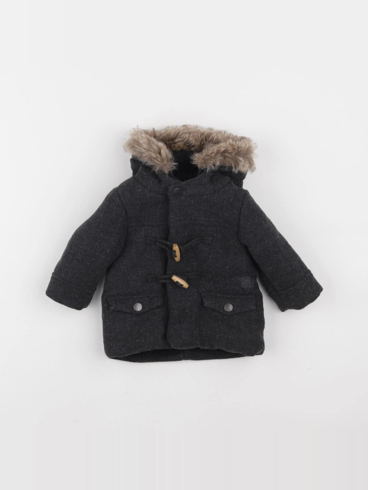 Vertbaudet - manteau gris - 3 mois