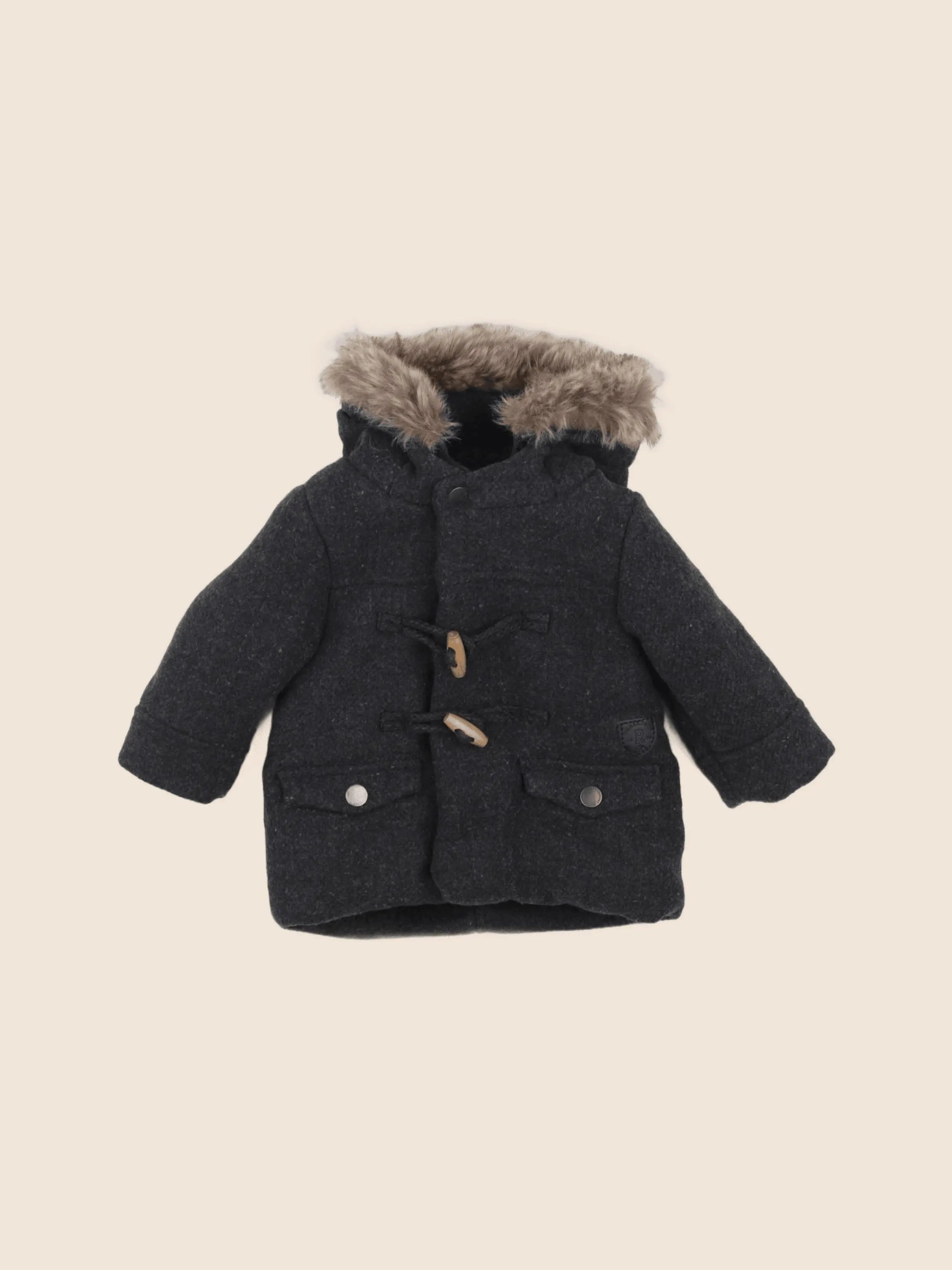 Vertbaudet - manteau gris - 3 mois