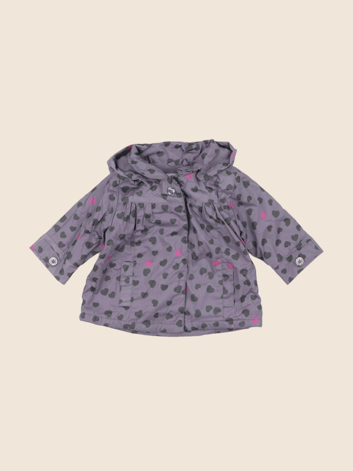 Vertbaudet - imperméable violet - 6 mois