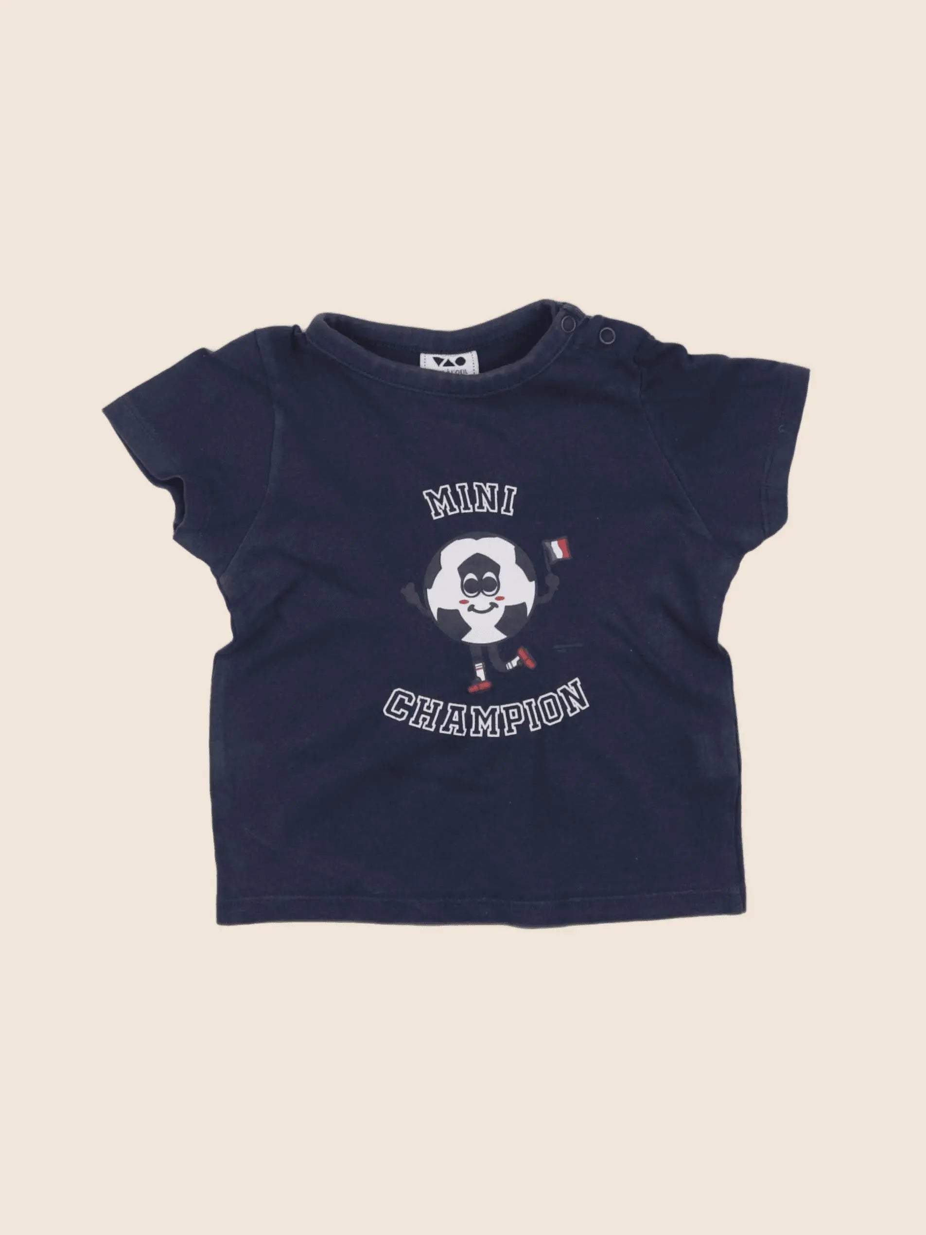 Tape à l'oeil - tee-shirt bleu - 18 mois