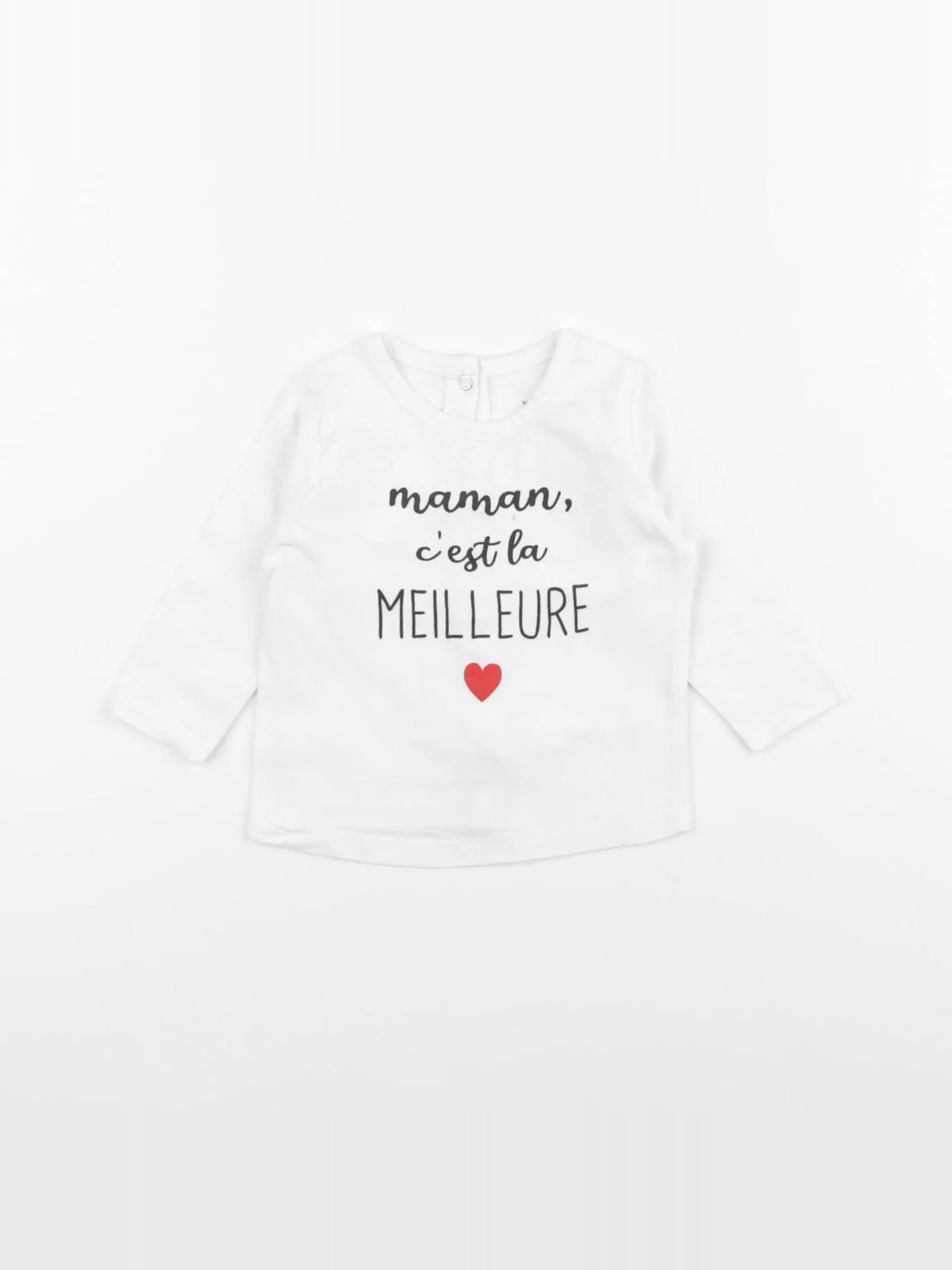 Vertbaudet - tee-shirt blanc - 3 mois