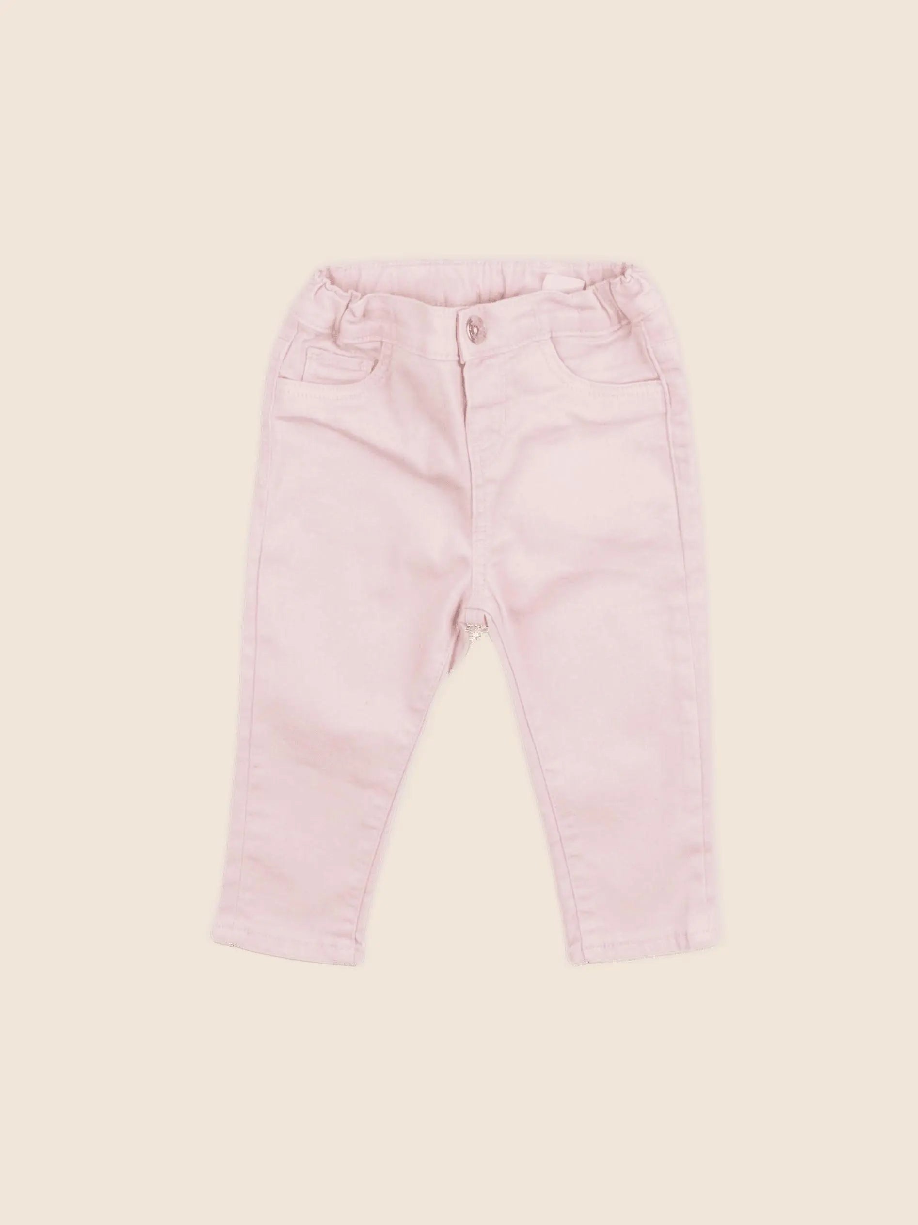 H&M - pantalon rose - 6/9 mois