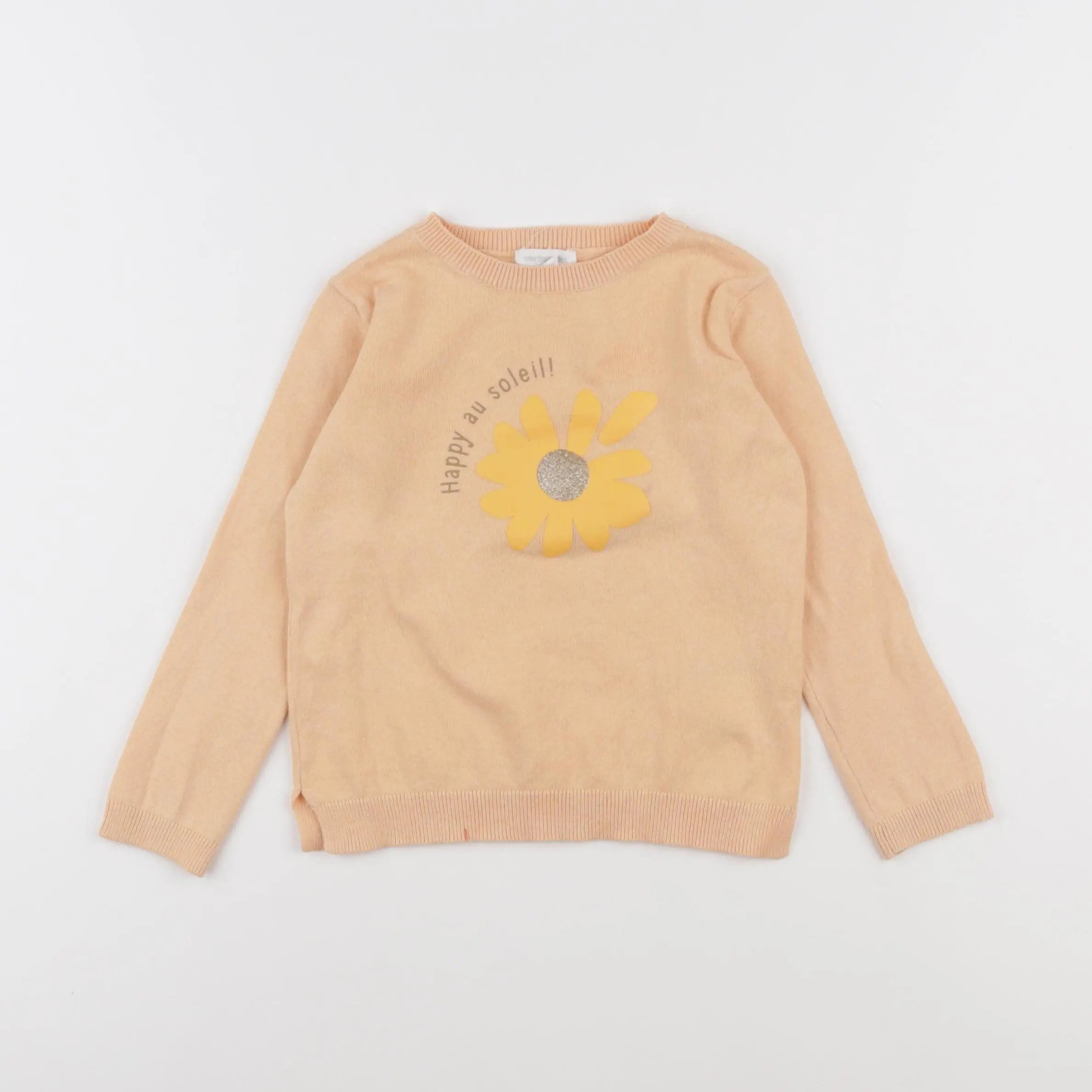 Vertbaudet - pull orange - 3 ans