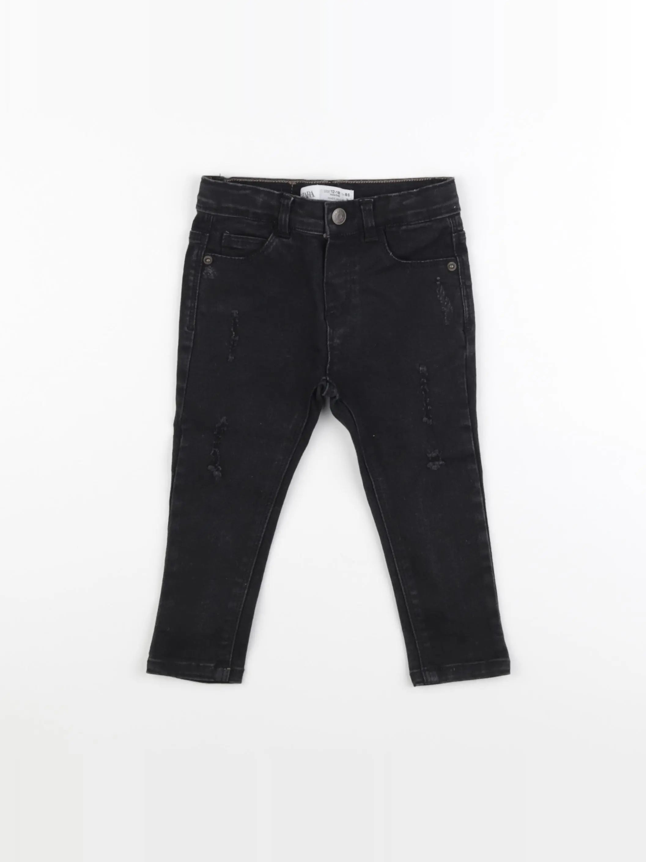 Zara - pantalon noir - 12/18 mois