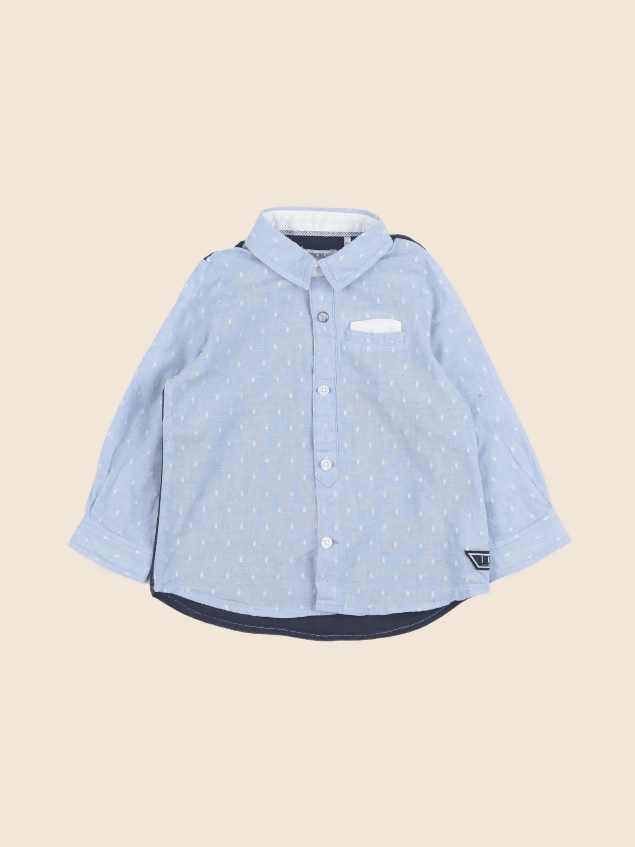 IKKS - chemise bleu - 18 mois
