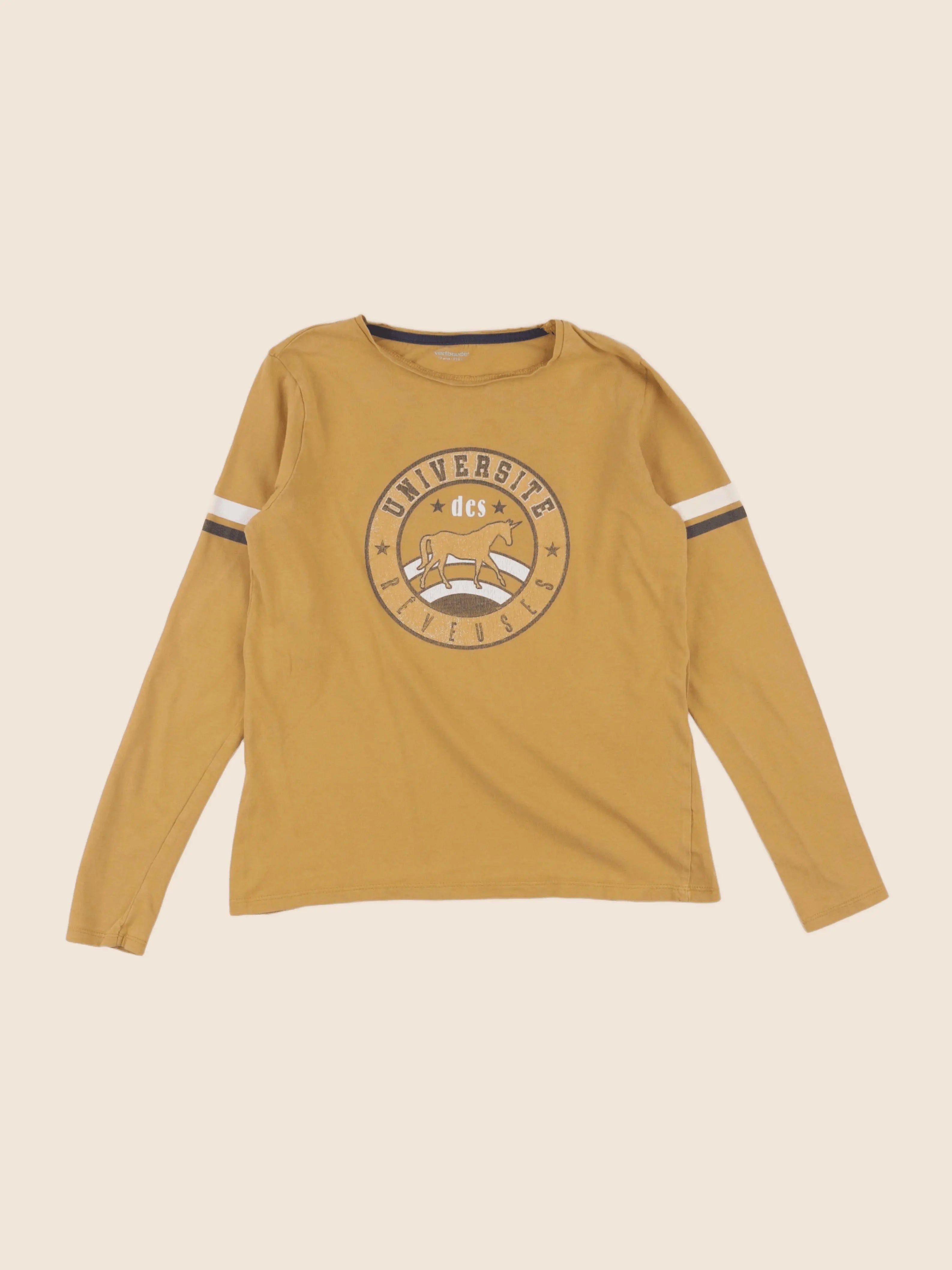 Vertbaudet - tee-shirt jaune - 12 ans