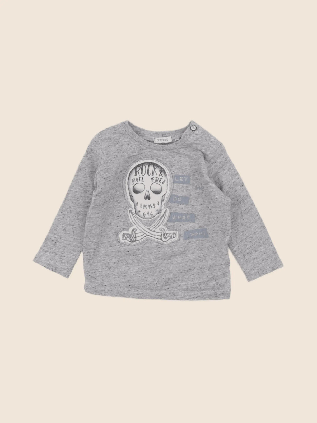 IKKS - tee-shirt gris - 6 mois