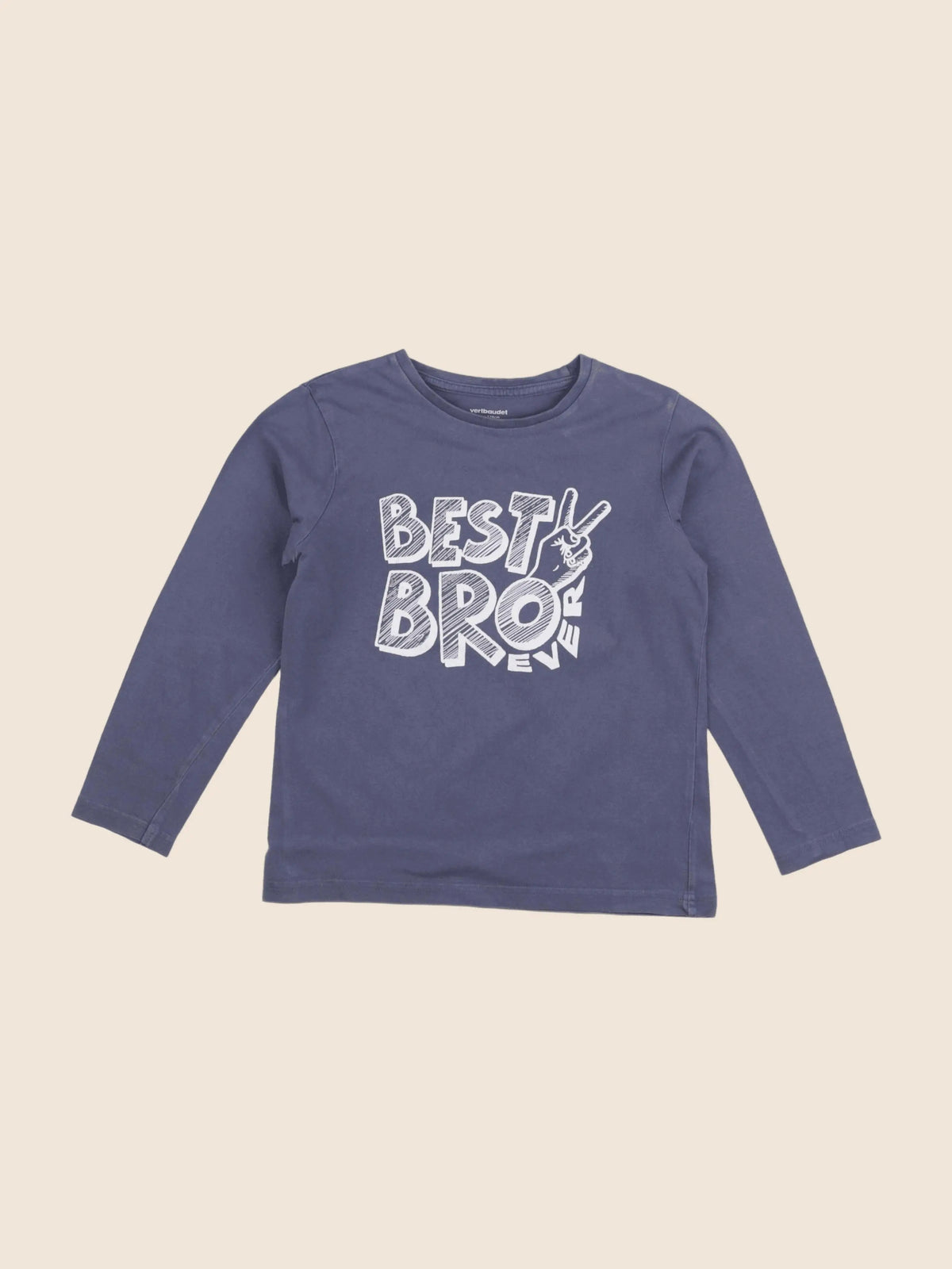 Vertbaudet - tee-shirt bleu - 12 ans