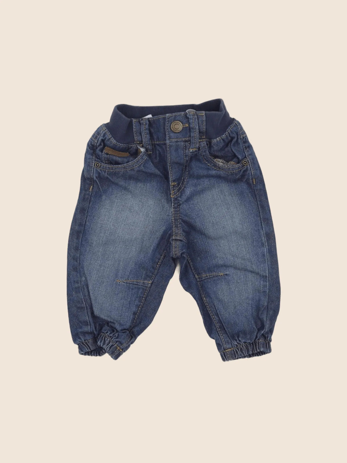 H&M - jean bleu - 3/6 mois