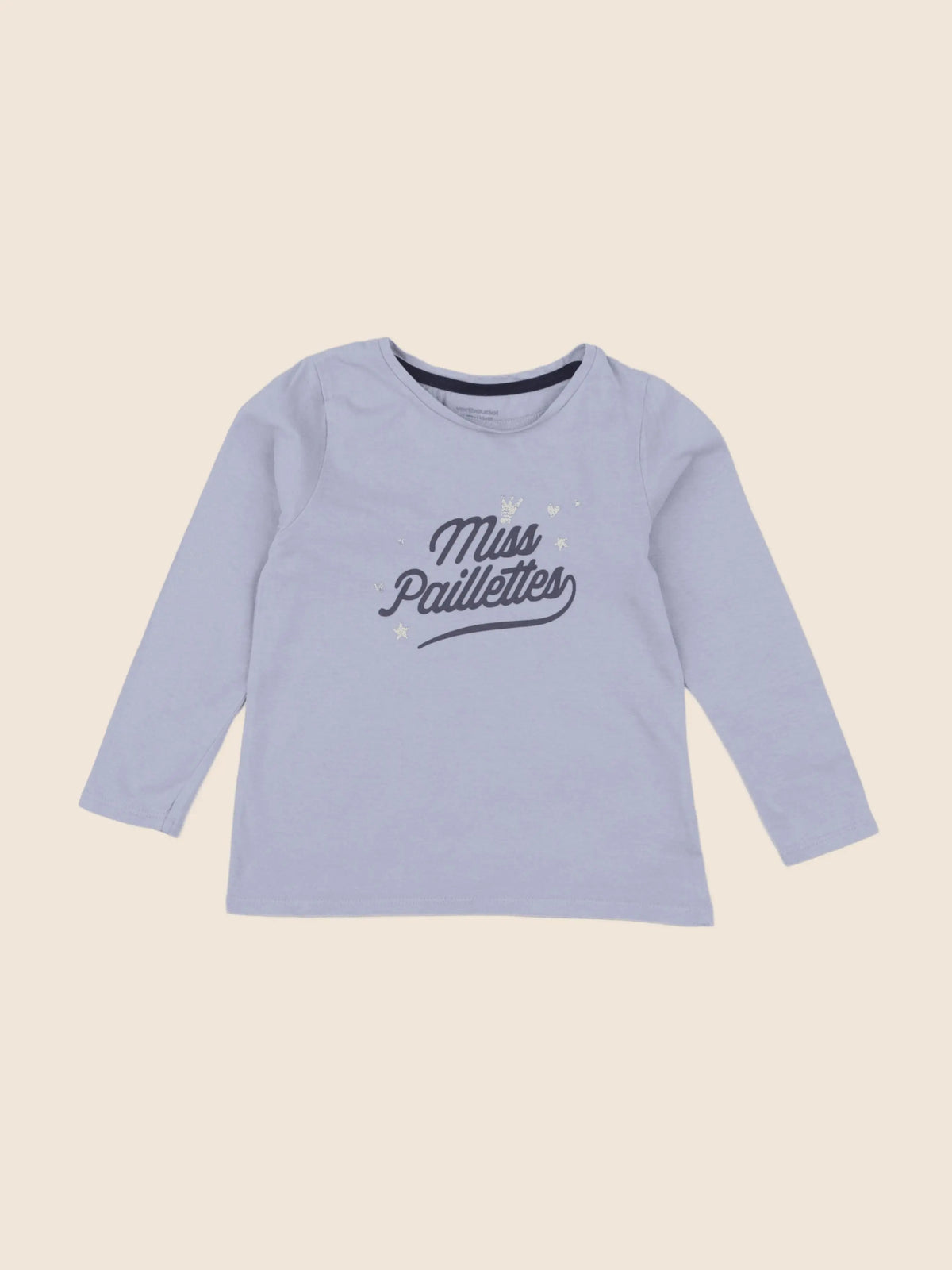 Vertbaudet - tee-shirt bleu - 6 ans