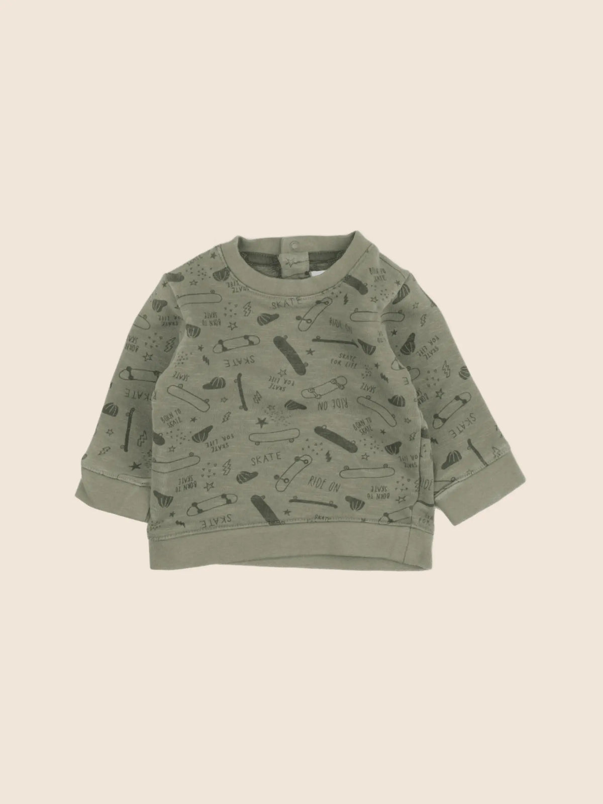 Vertbaudet - sweat vert - 3 mois