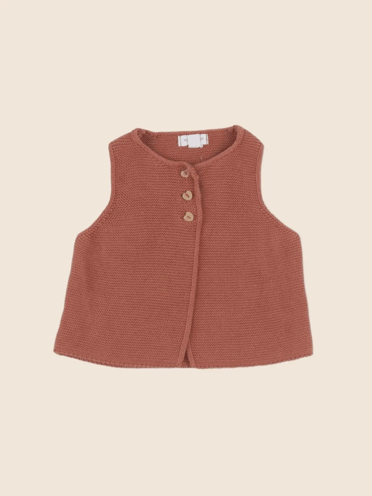 Vertbaudet - gilet marron - 6 mois