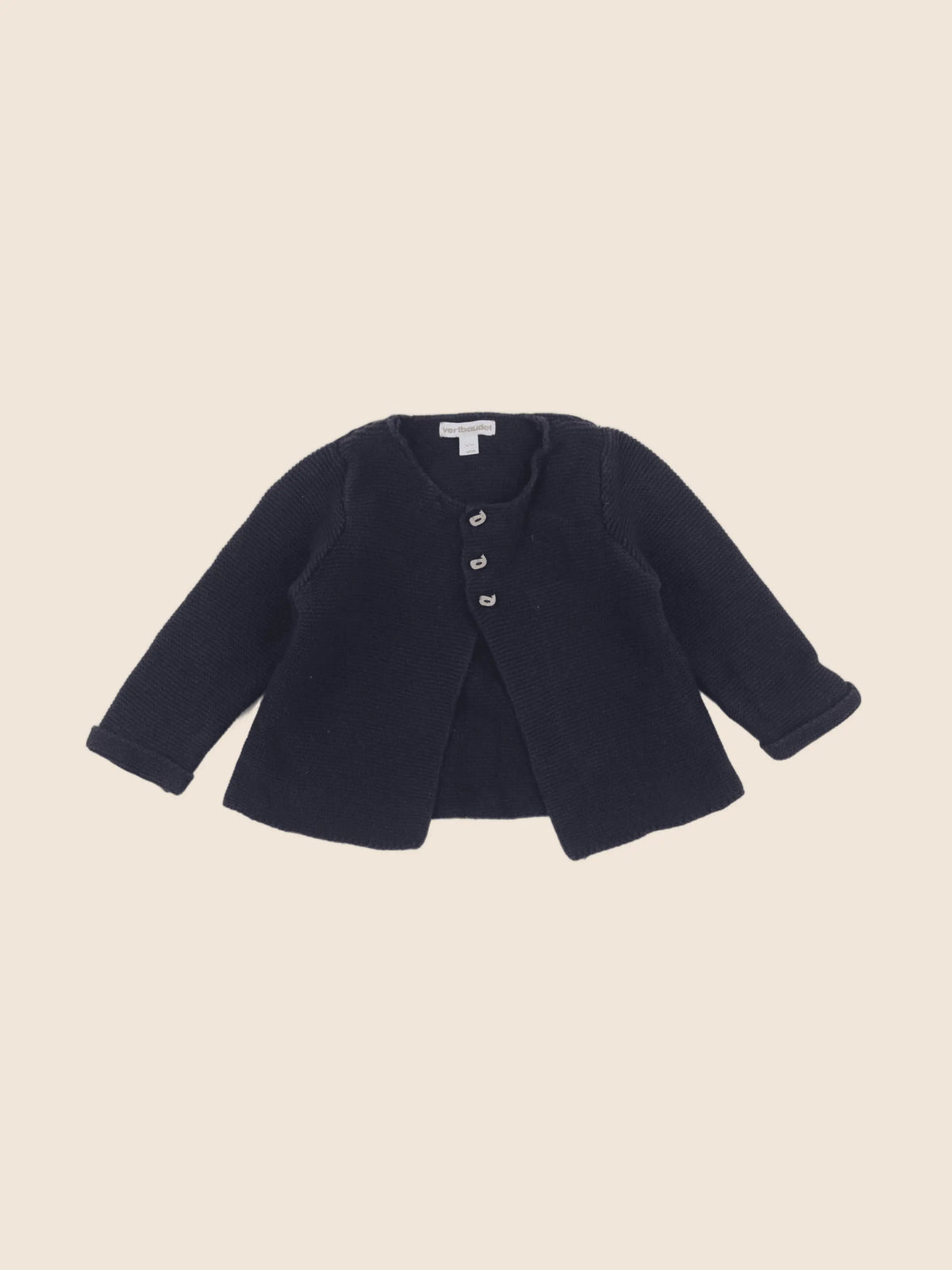 Vertbaudet - gilet bleu - 12 mois