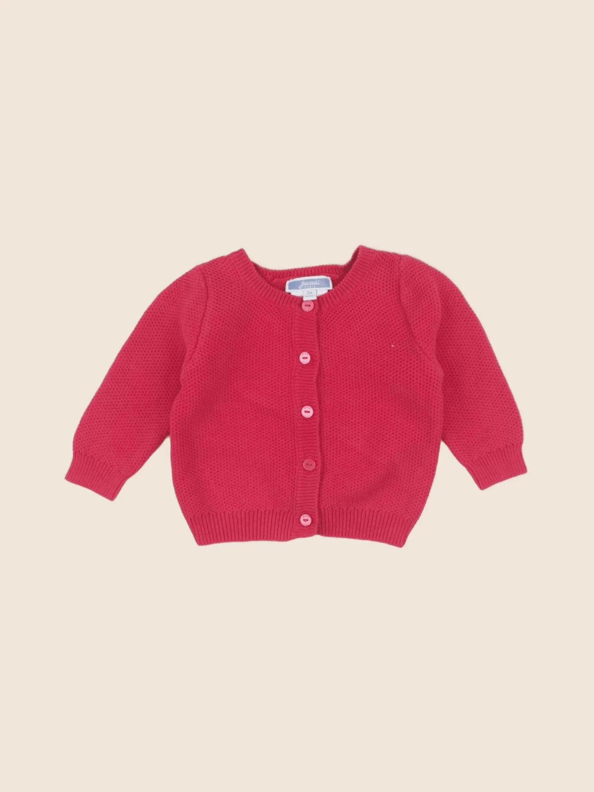 Jacadi - gilet rose - 6 mois