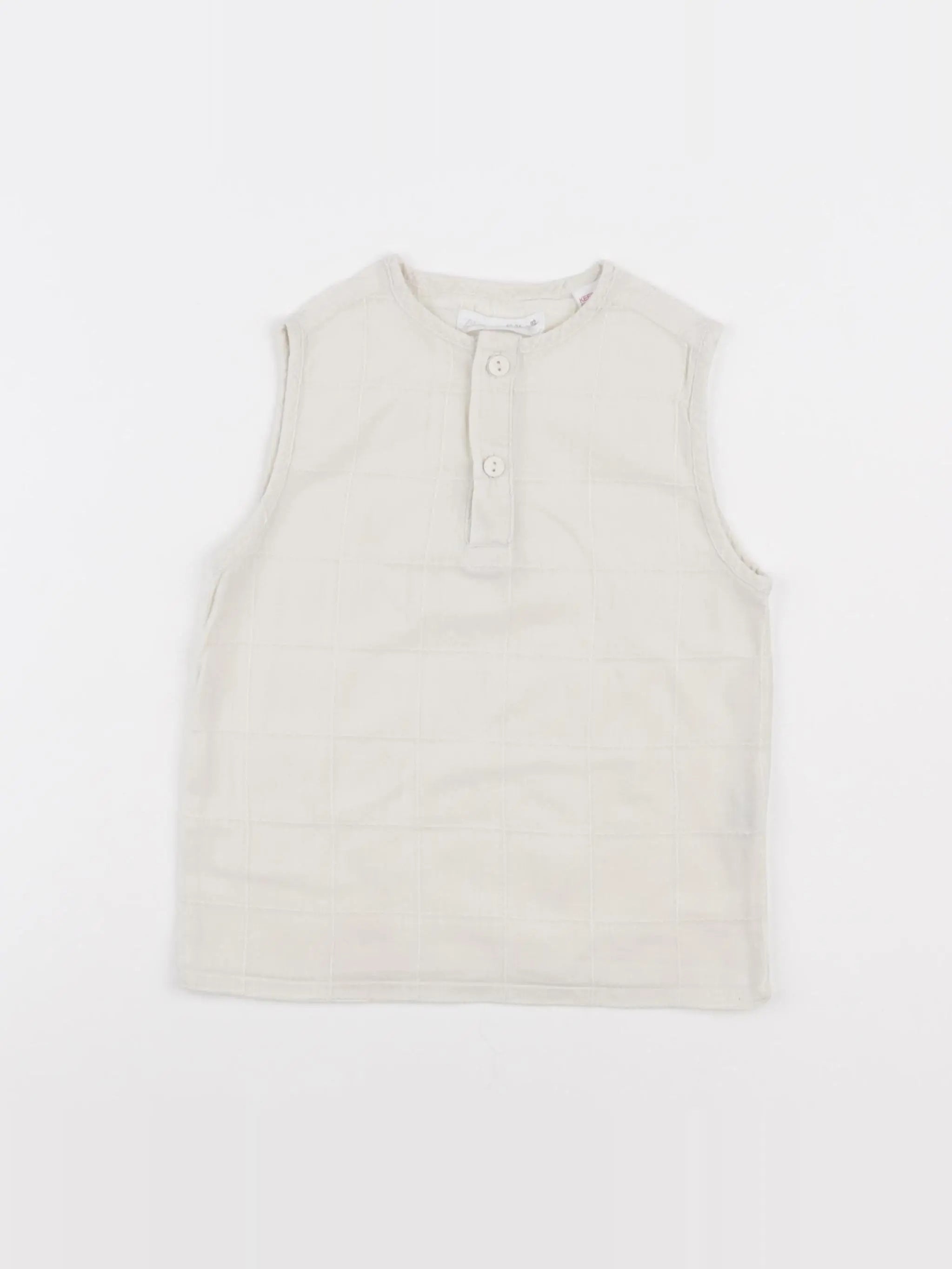 Zara - débardeur beige - 18/24 mois