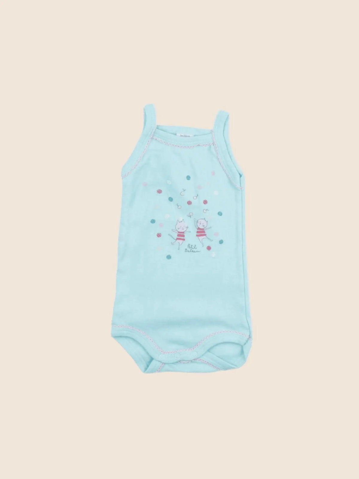 Petit Bateau - body bleu - 3 mois