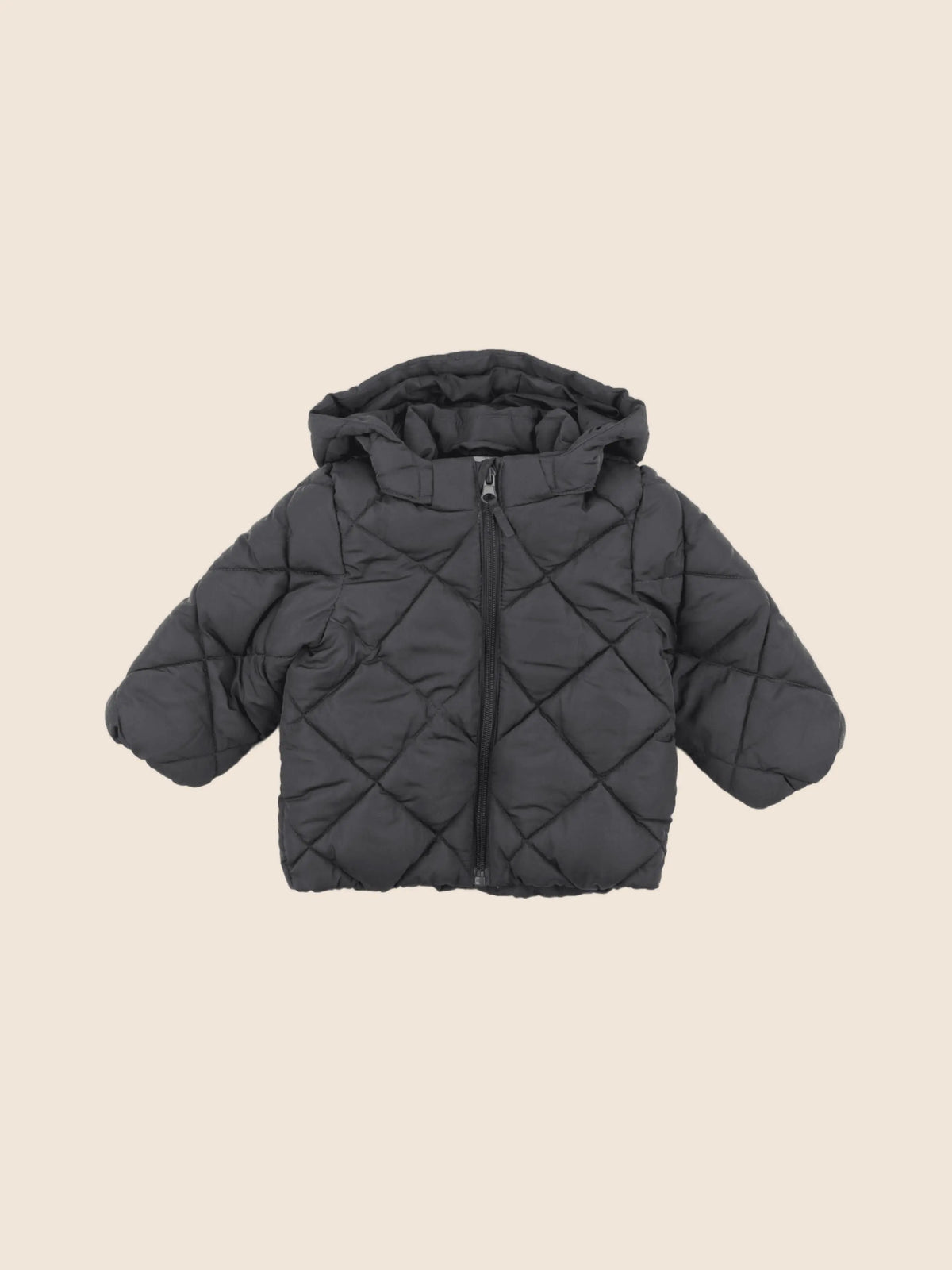 H&M - doudoune gris - 6/9 mois