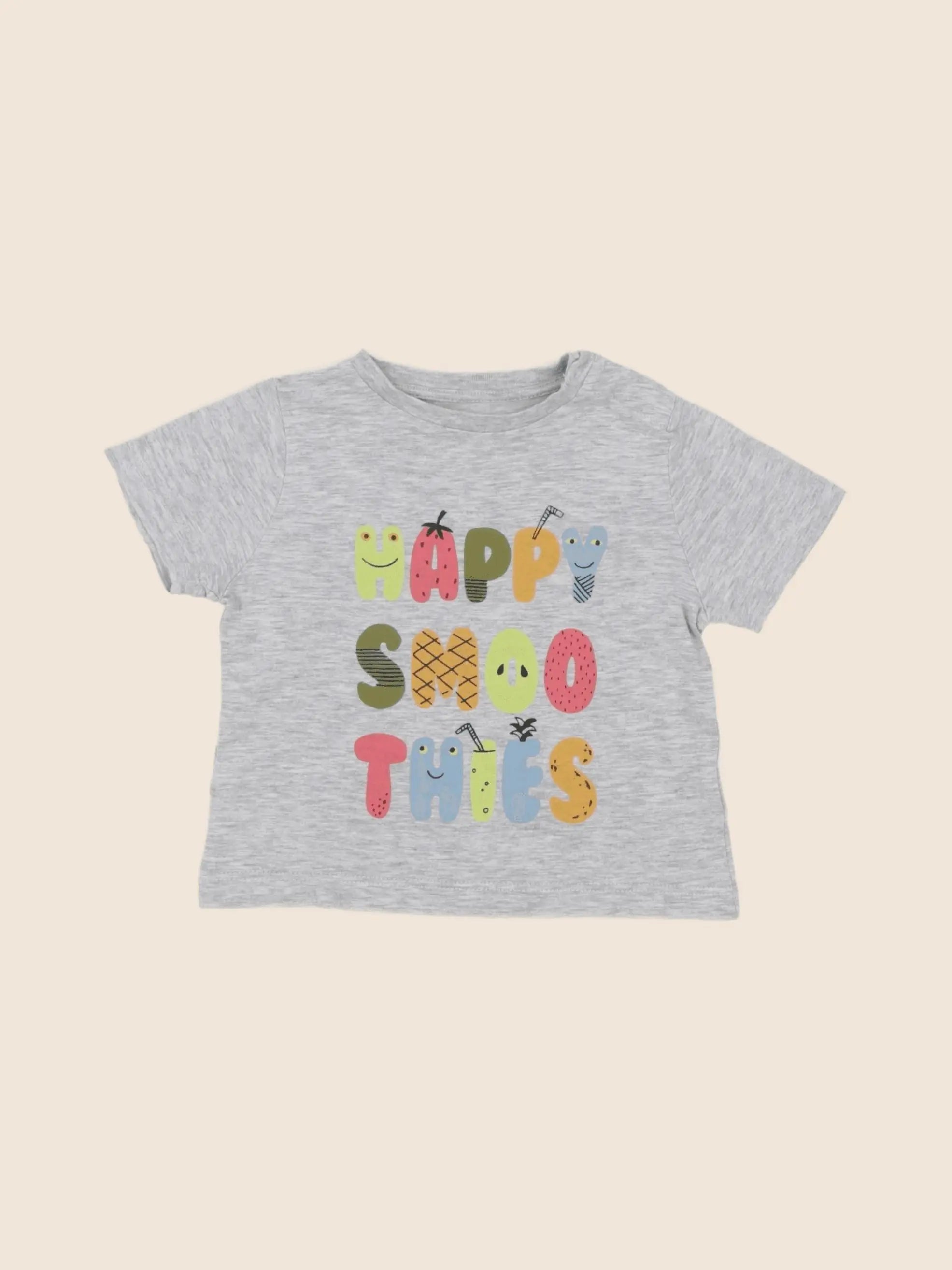 Boutchou - tee-shirt gris - 6 mois