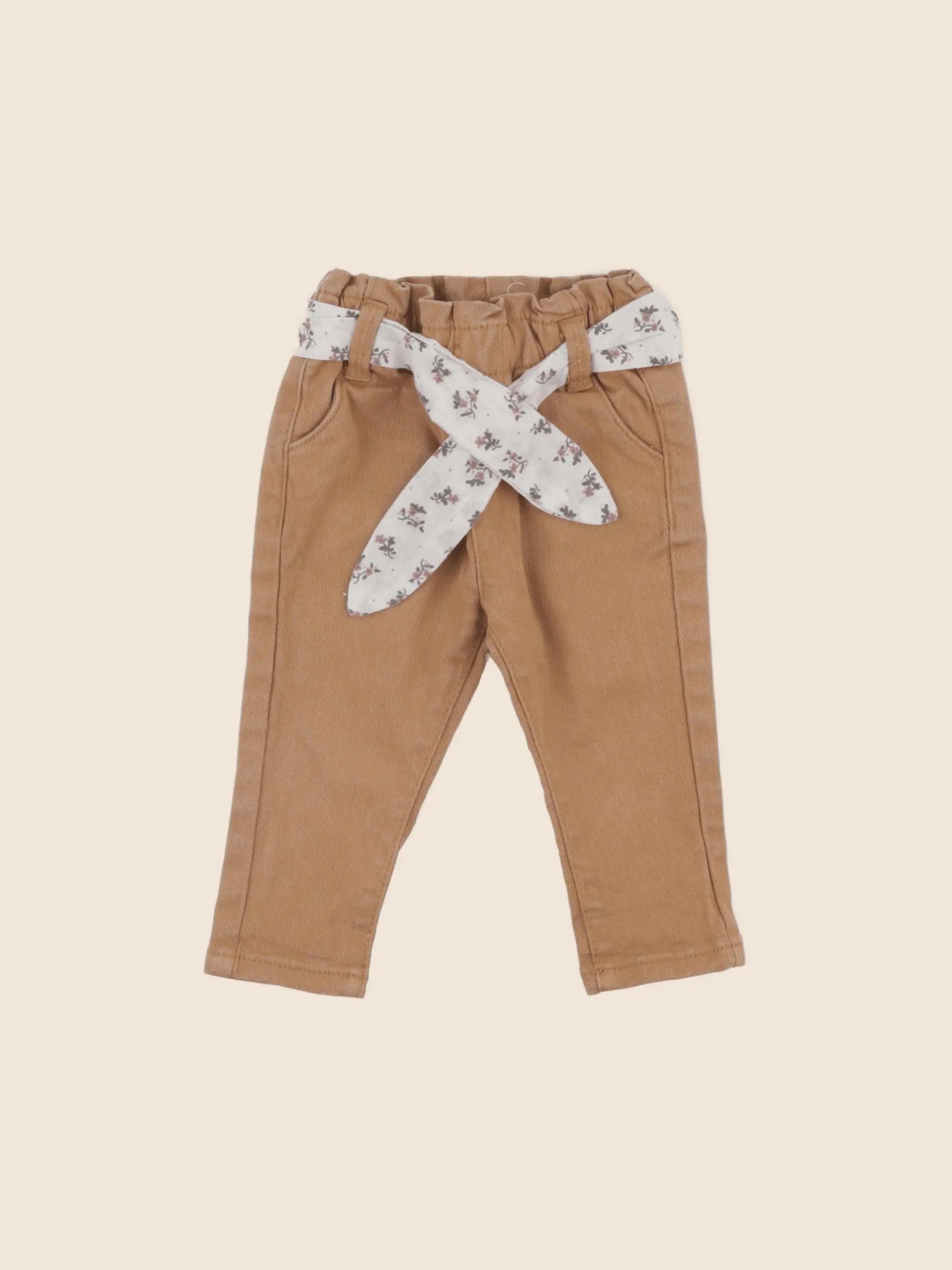 Vertbaudet - jean orange - 6 mois