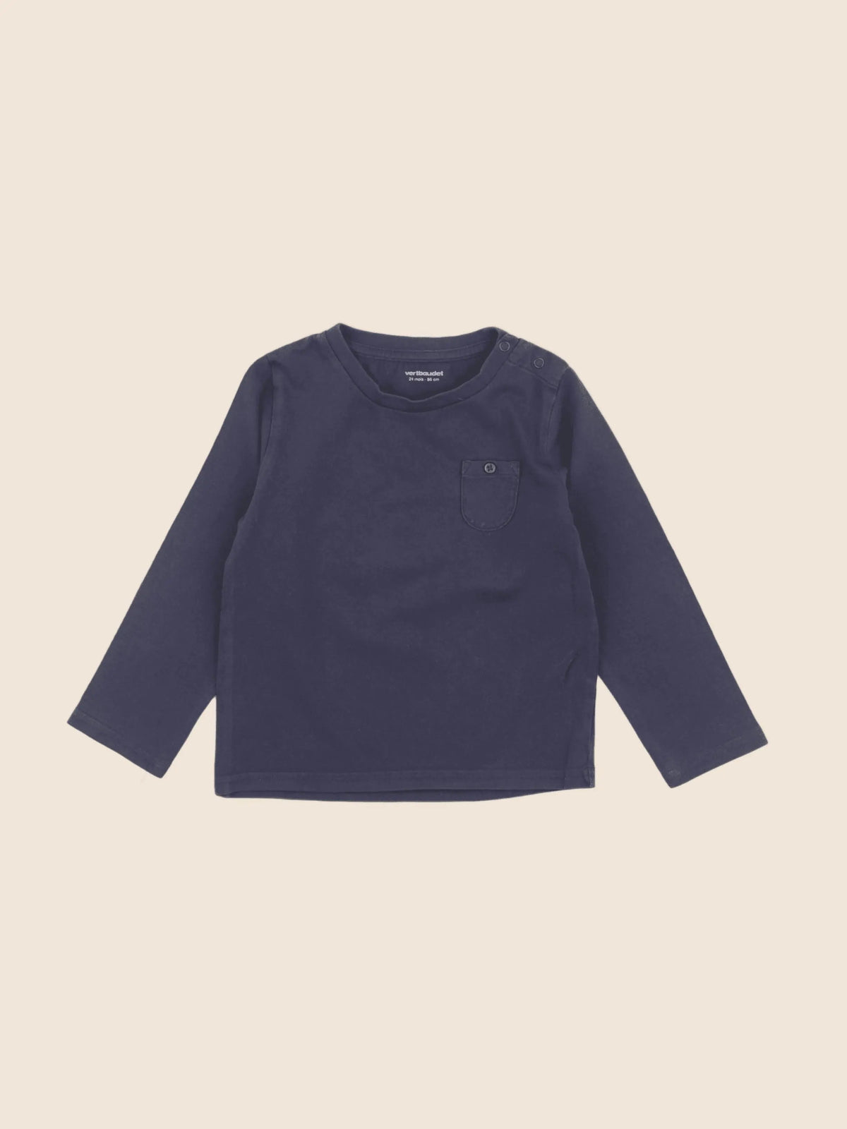 Vertbaudet - tee-shirt bleu - 24 mois