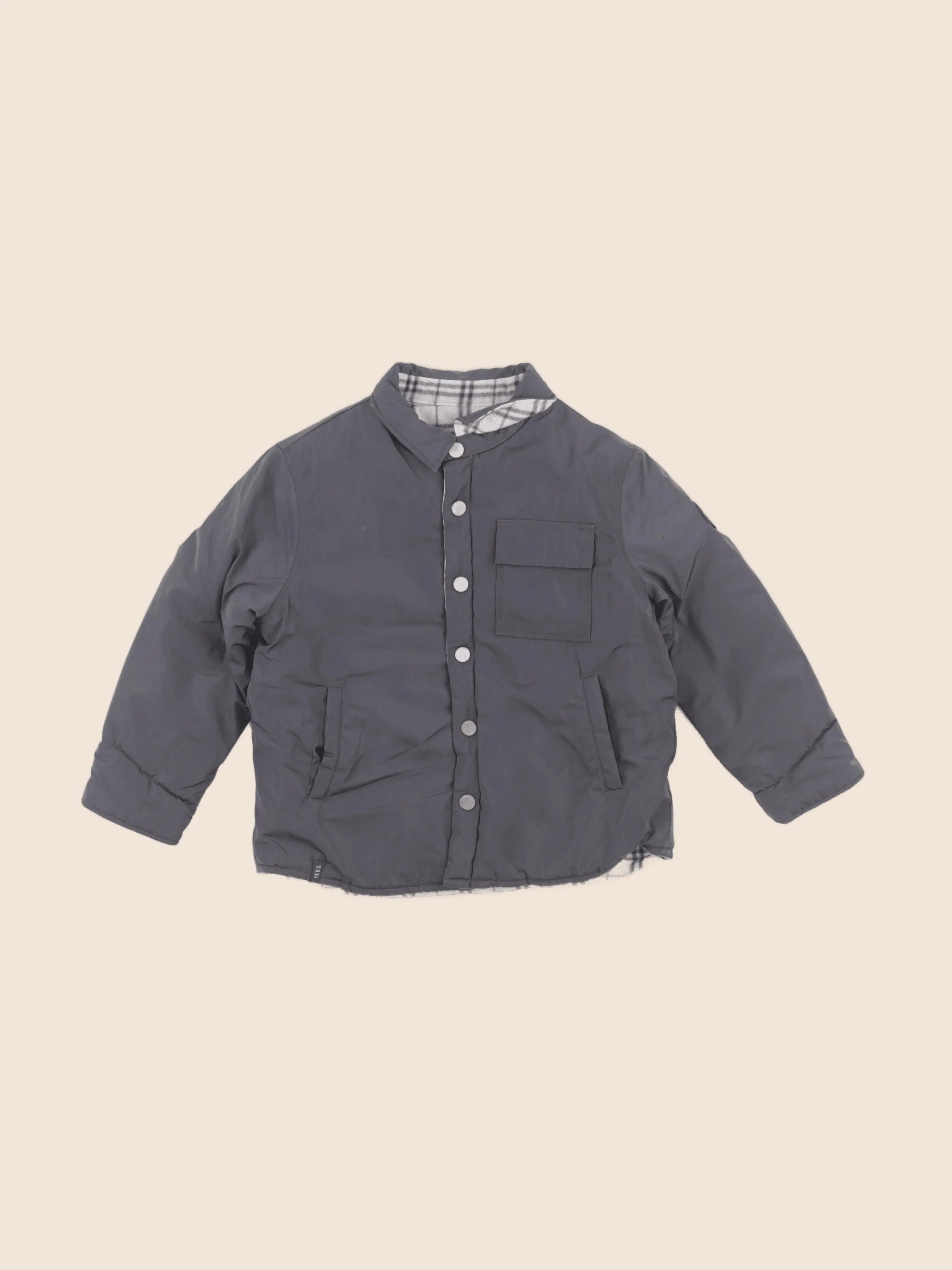 IKKS - veste réversible gris - 2 ans
