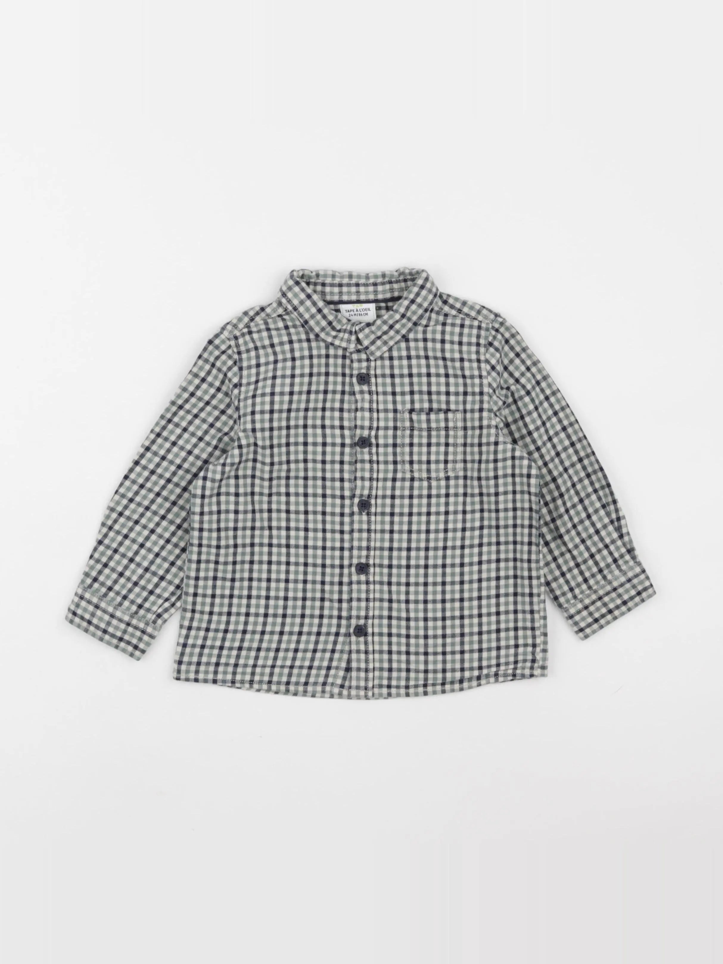Tape à l'oeil - chemise vert - 24 mois
