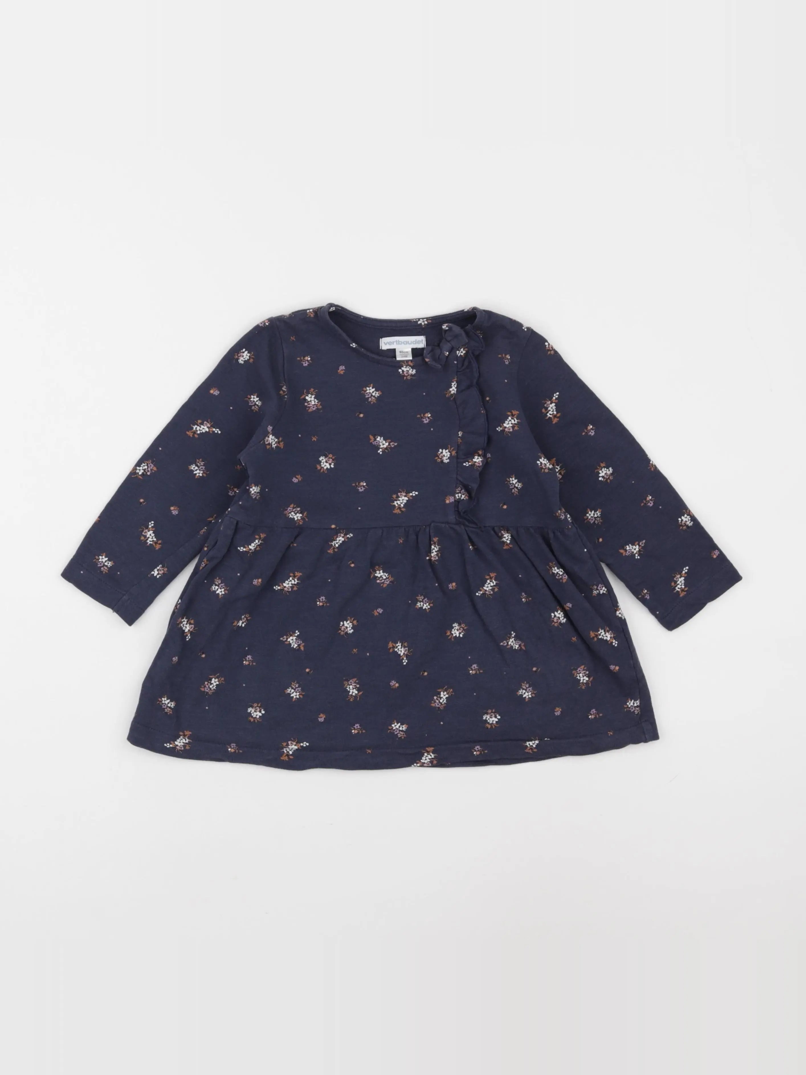Vertbaudet - robe bleu - 24 mois