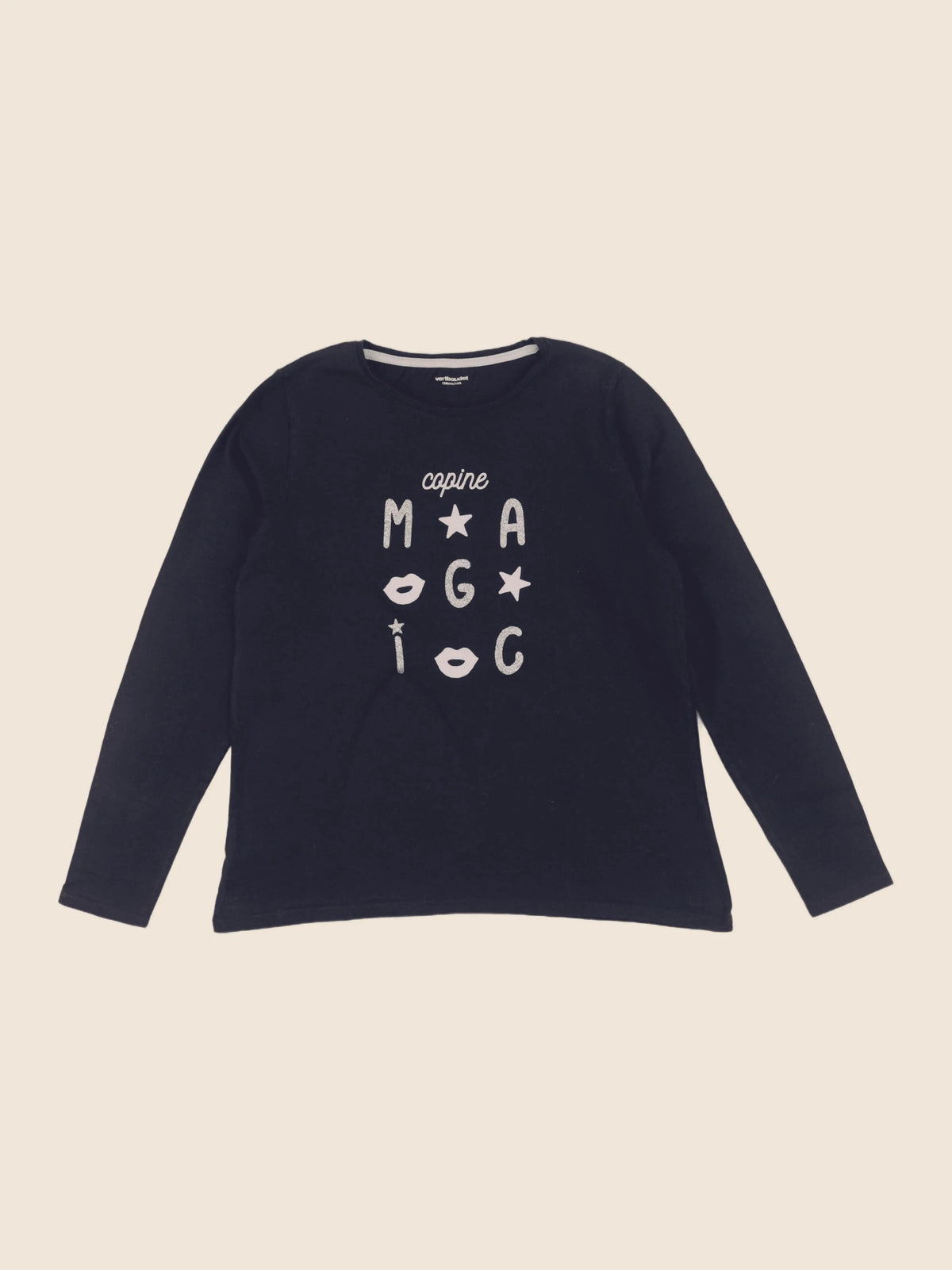 Vertbaudet - tee-shirt bleu - 14 ans