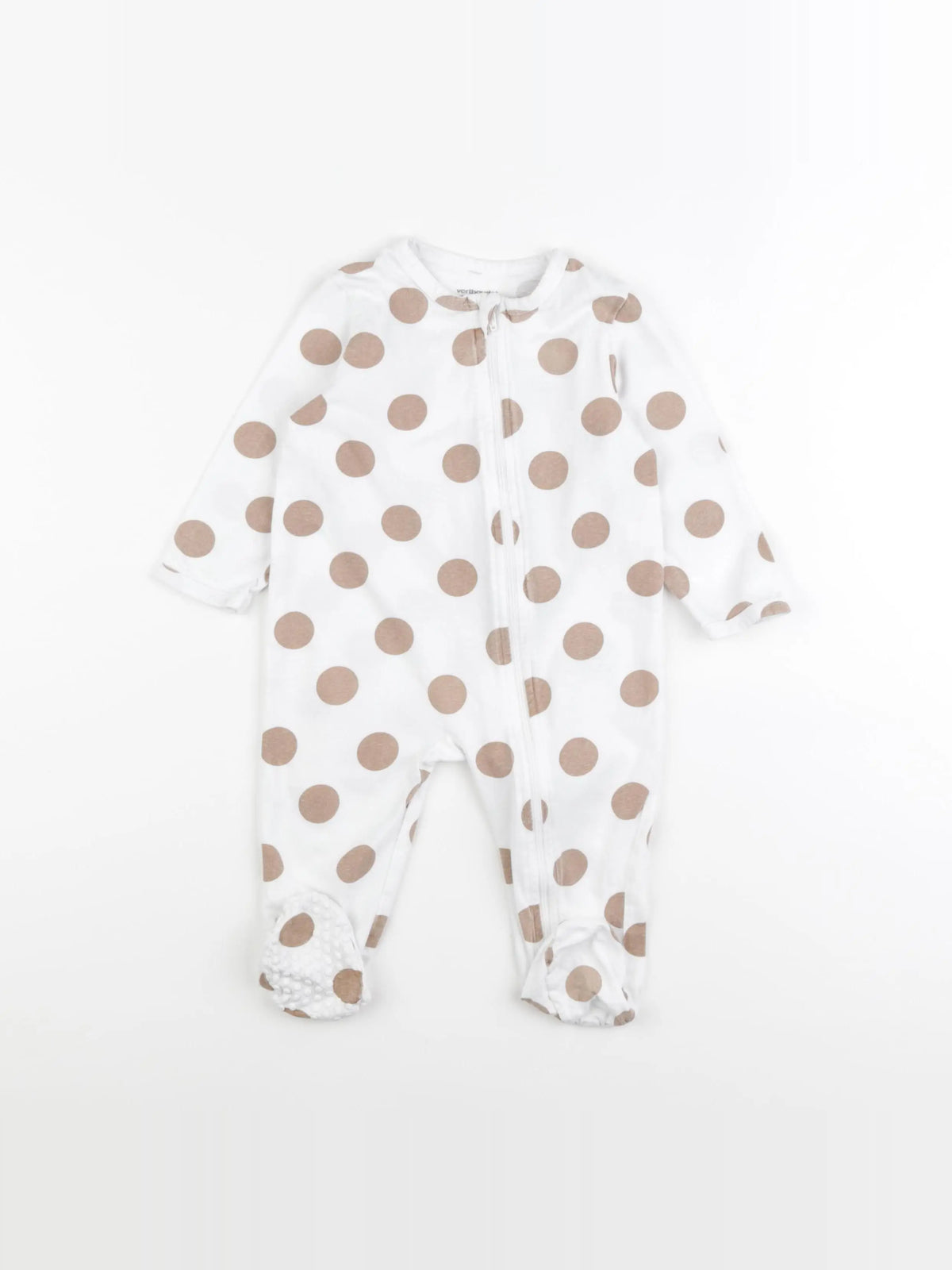 Vertbaudet - pyjama coton blanc - 12 mois