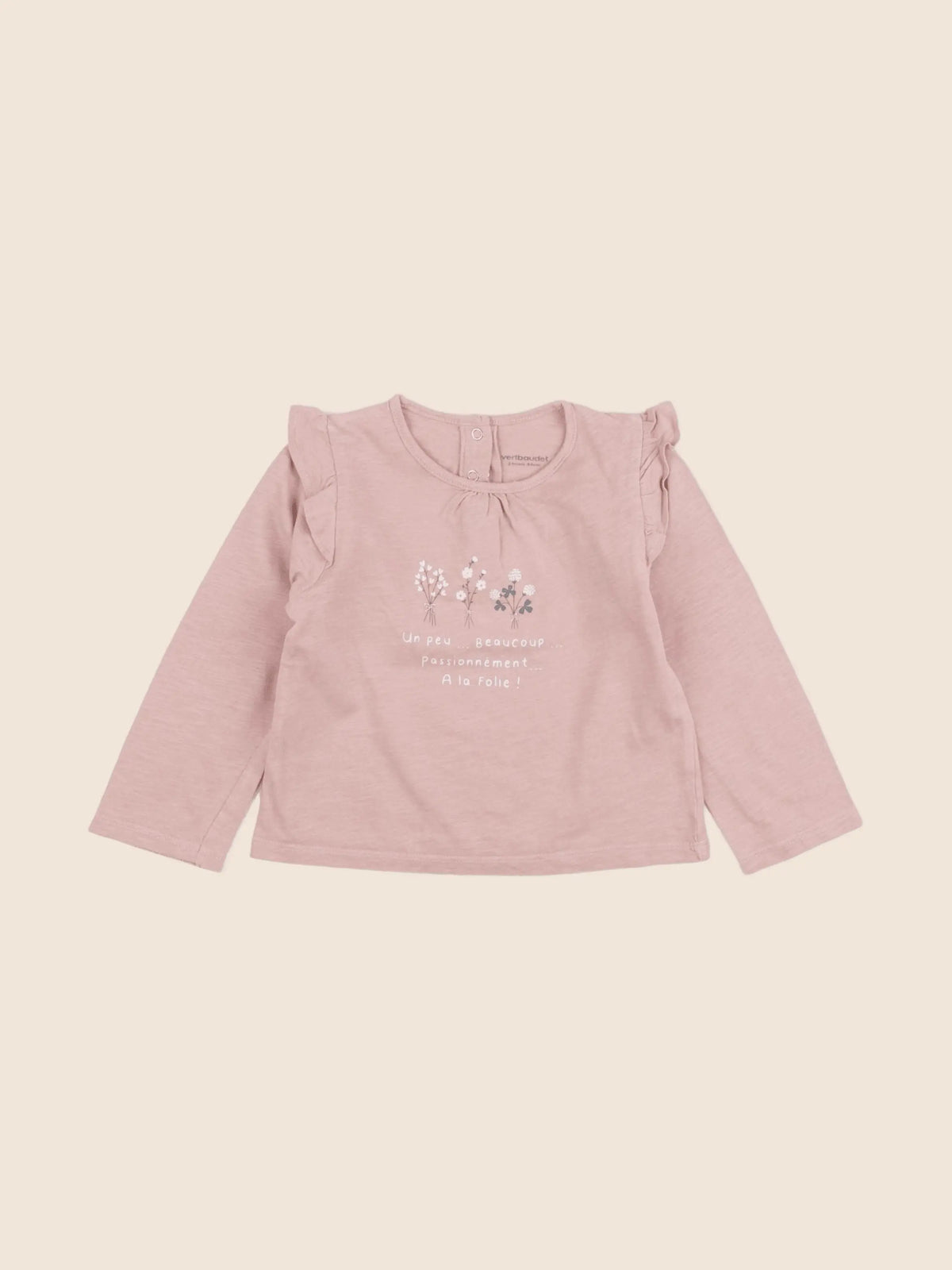 Vertbaudet - tee-shirt rose - 24 mois