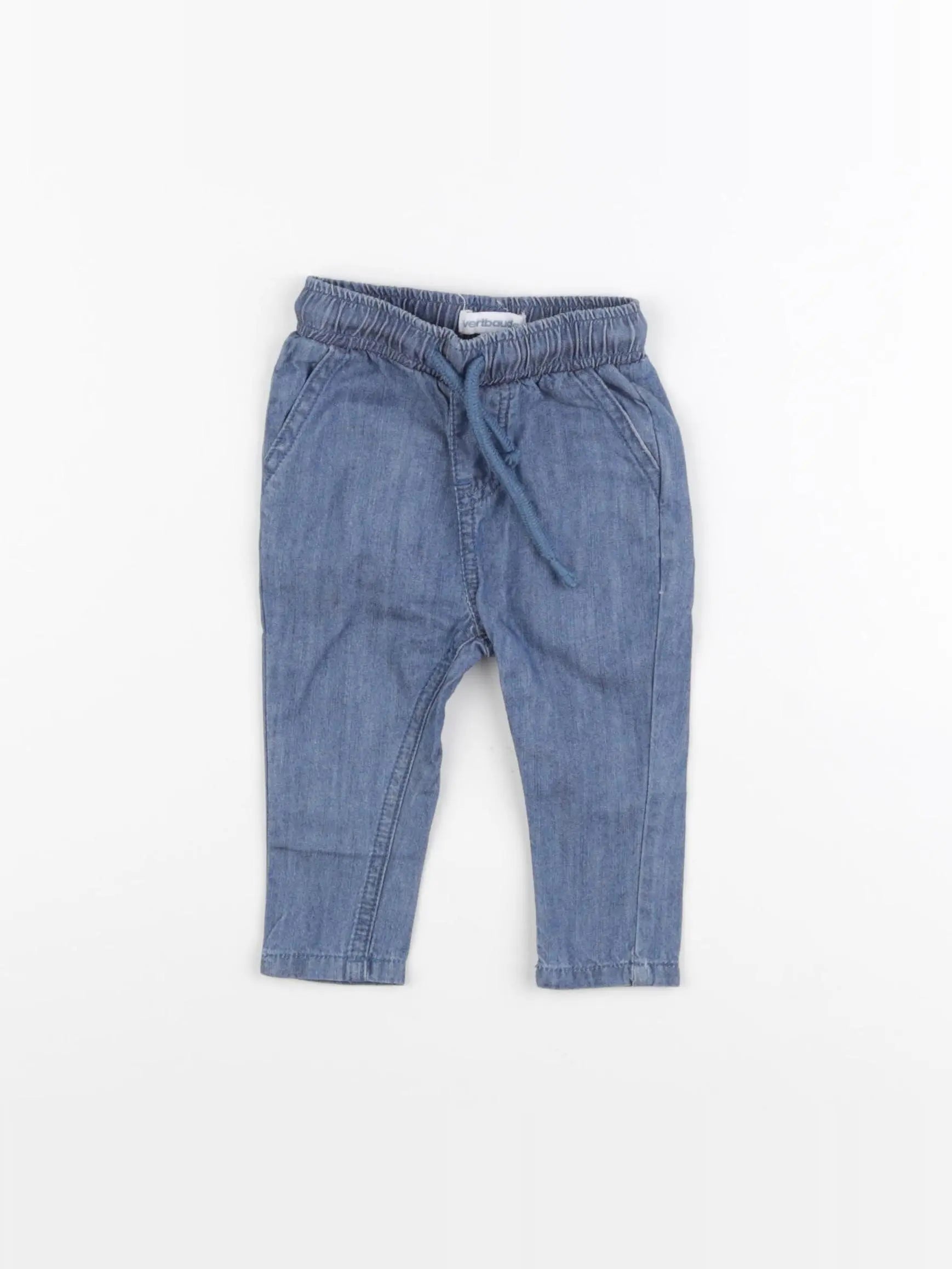 Vertbaudet - pantalon bleu - 3 mois