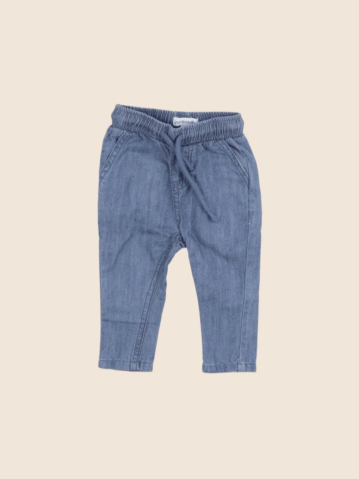 Vertbaudet - pantalon bleu - 3 mois