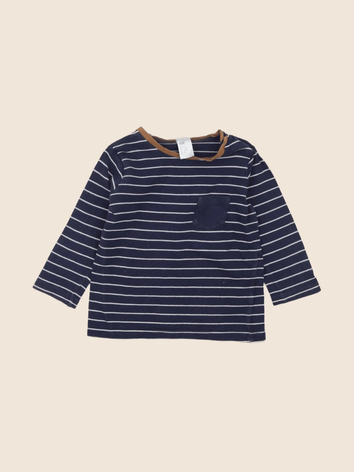 H&M - tee-shirt bleu - 9/12 mois