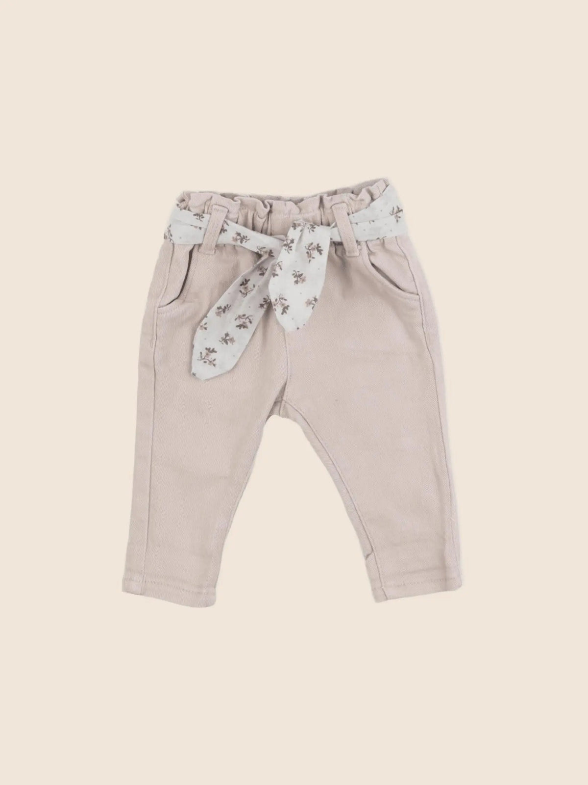 Vertbaudet - jean beige - 3 mois
