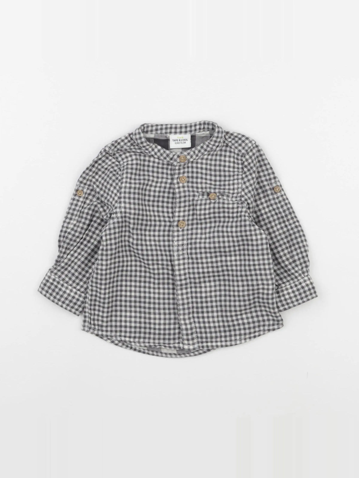 Tape à l'oeil - chemise gris, blanc - 24 mois
