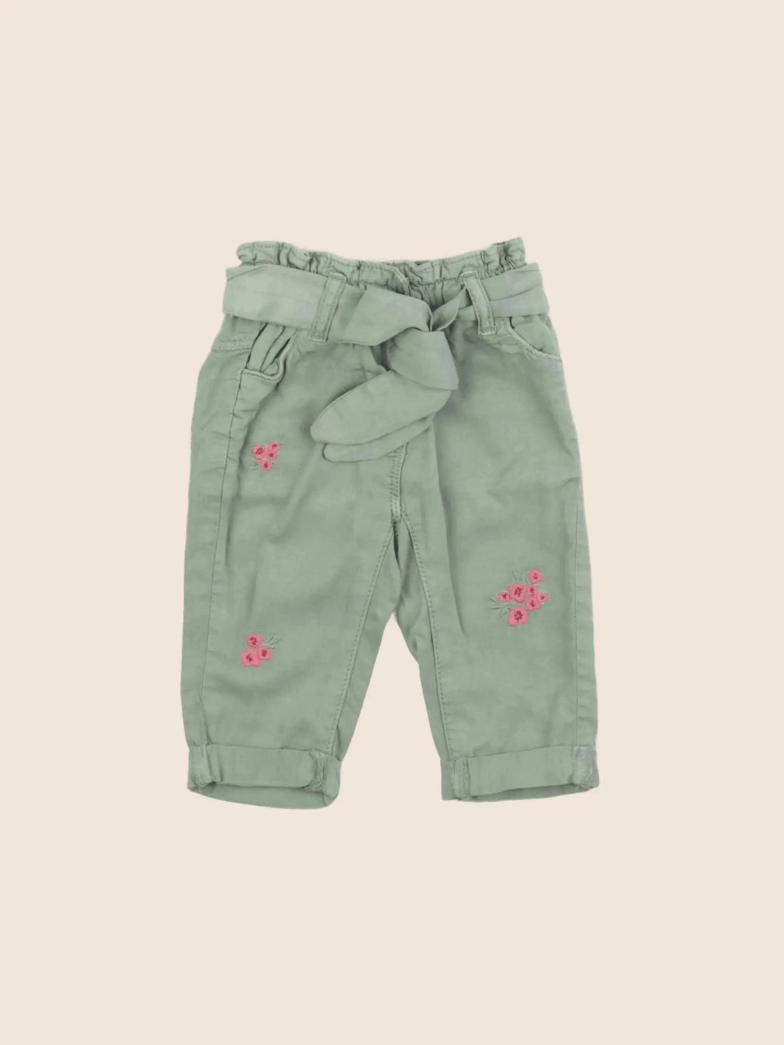 Tape à l'oeil - pantalon vert - 3 mois