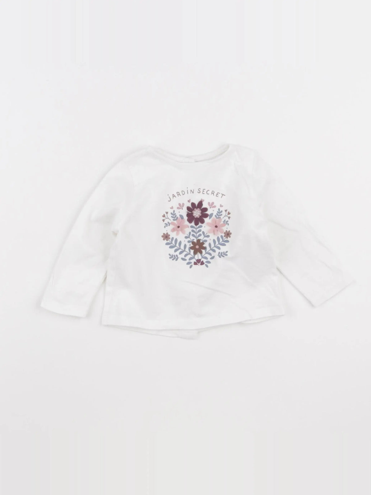 Vertbaudet - tee-shirt blanc - 6 mois