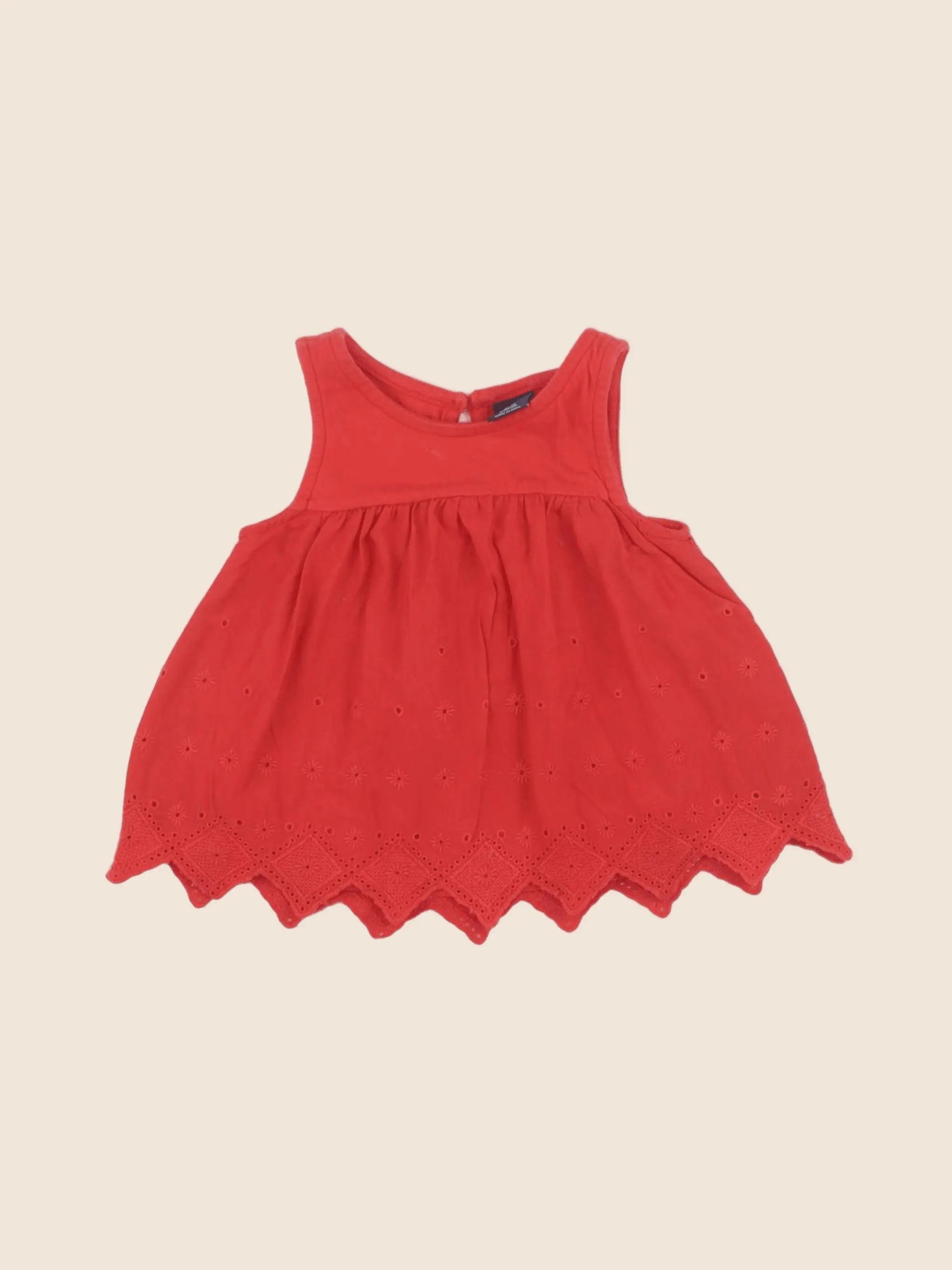 GAP - blouse rouge - 12/18 mois