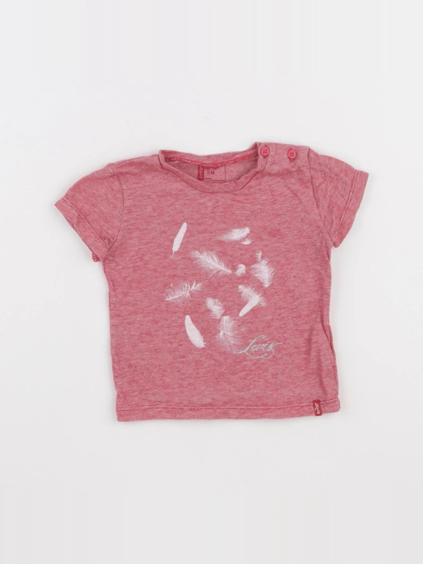 Levi's - tee-shirt rouge - 9 mois