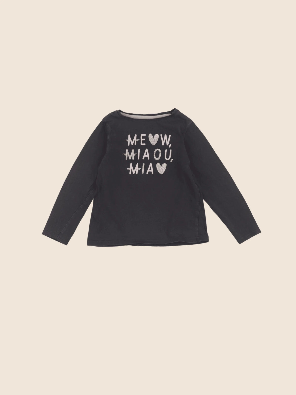 Vertbaudet - tee-shirt gris - 6 ans