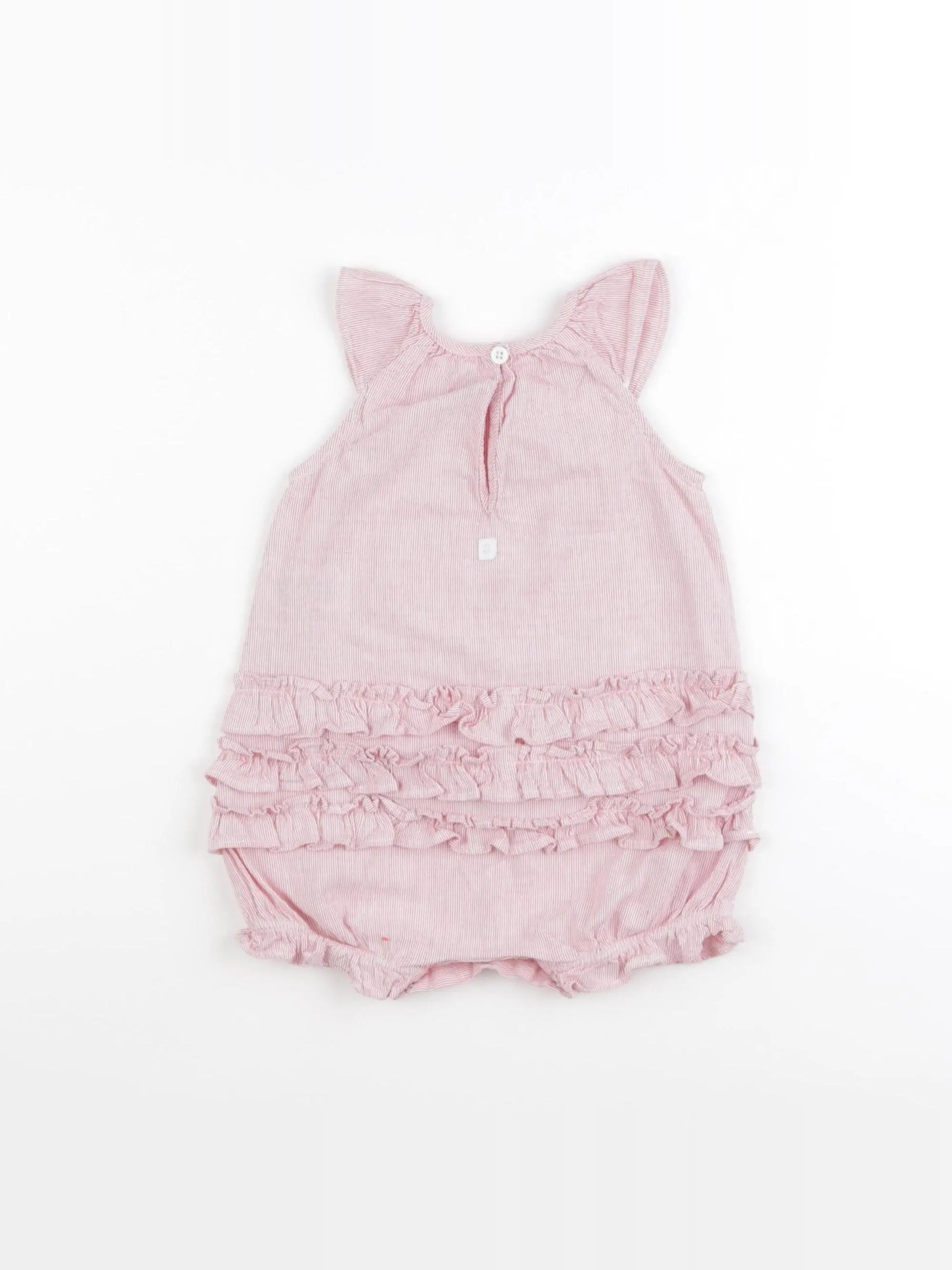 Petit Bateau - combinaison rouge - 6 mois