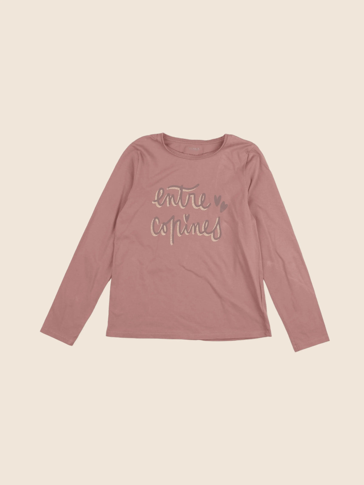 Vertbaudet - tee-shirt rose - 10 ans