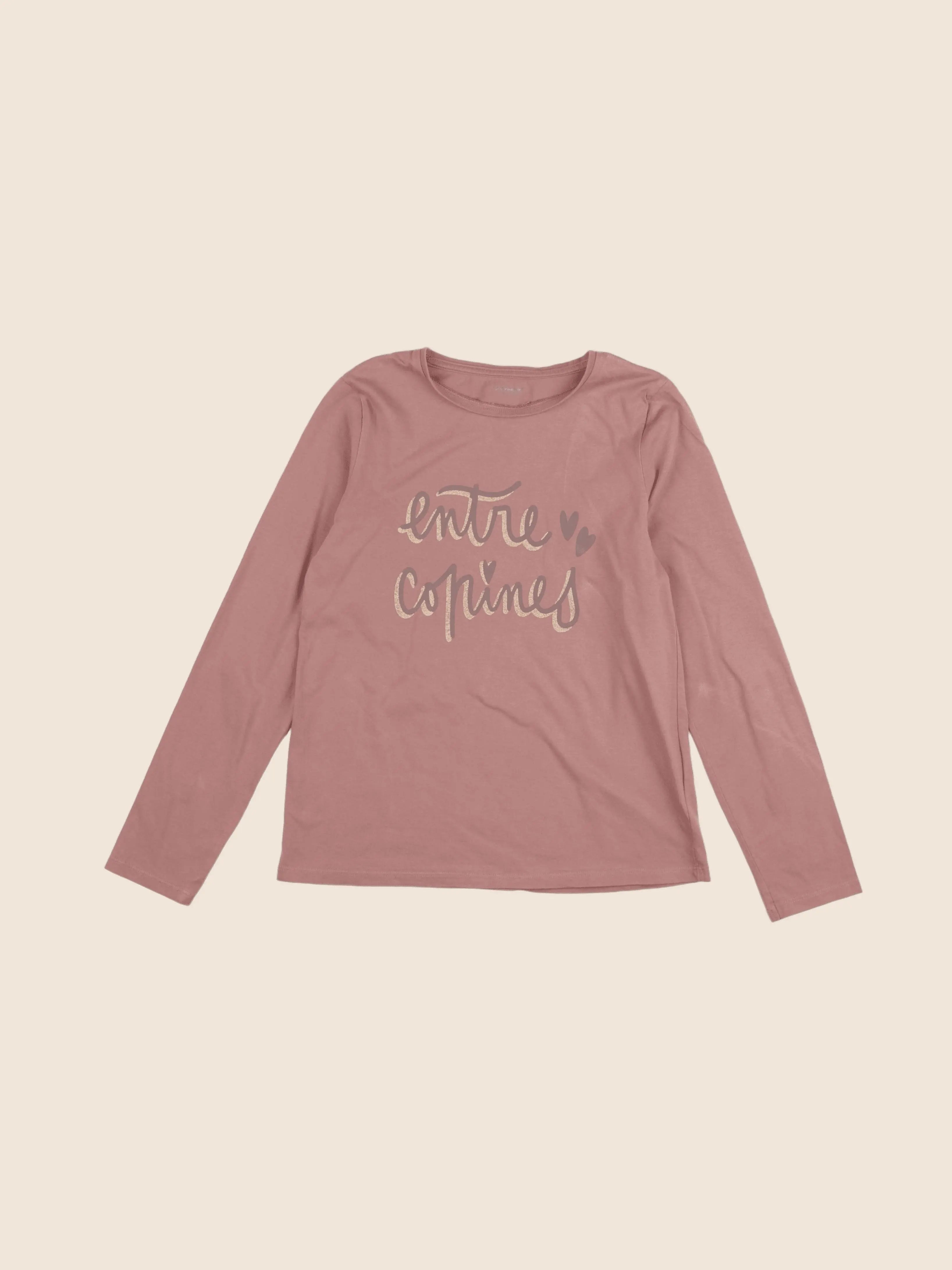 Vertbaudet - tee-shirt rose - 10 ans