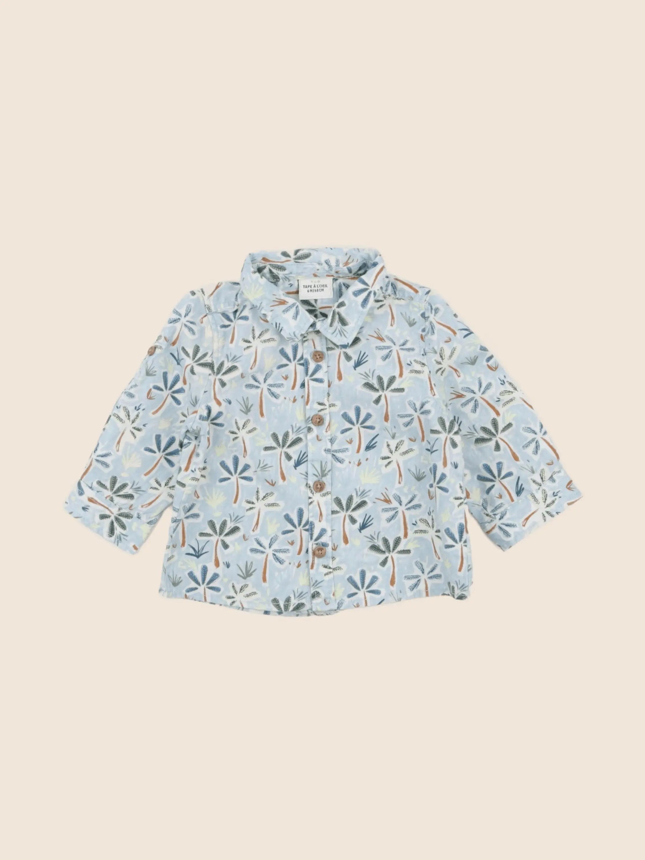 Tape à l'oeil - chemise bleu - 6 mois