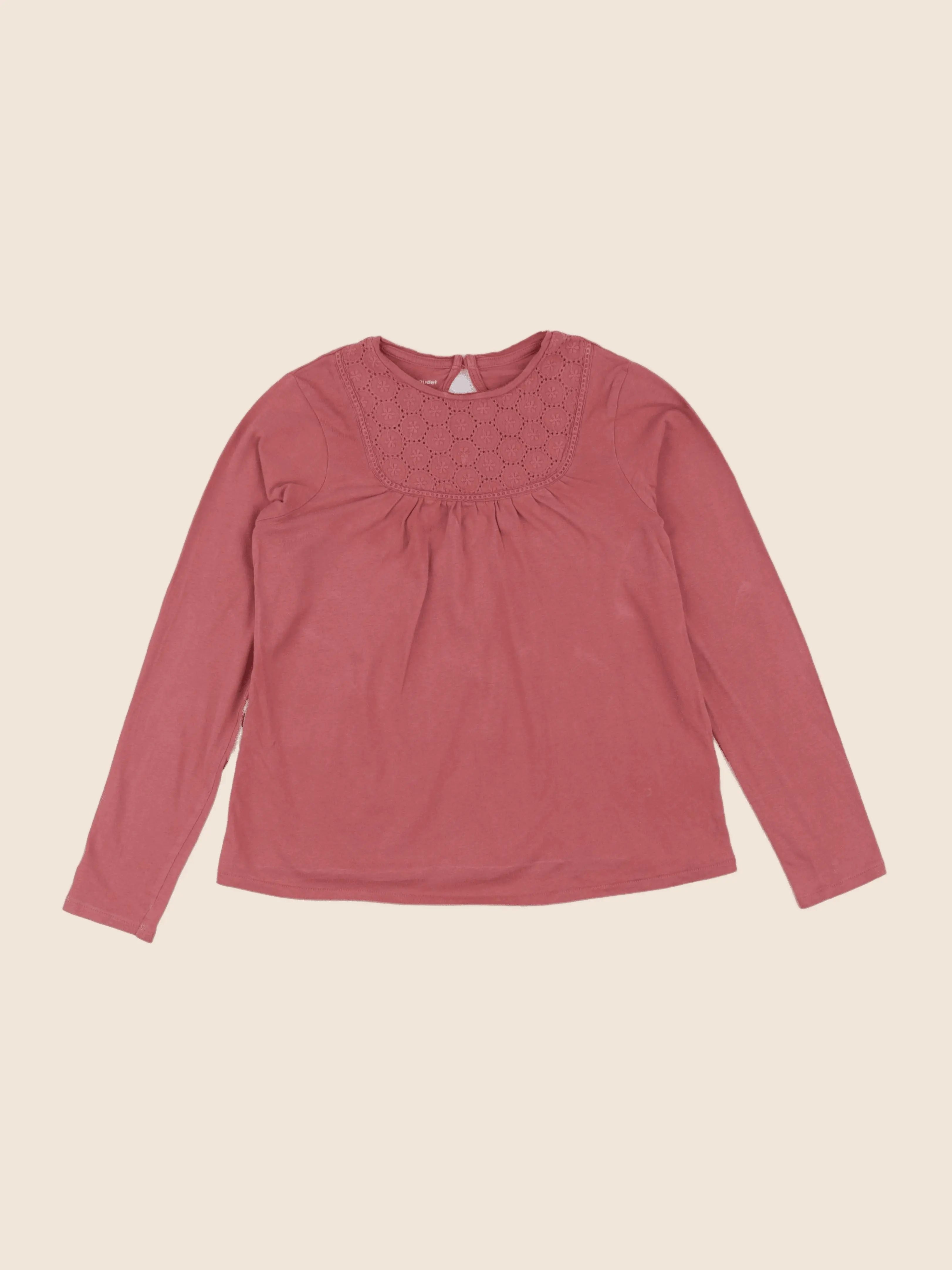 Vertbaudet - tee-shirt rose - 10 ans