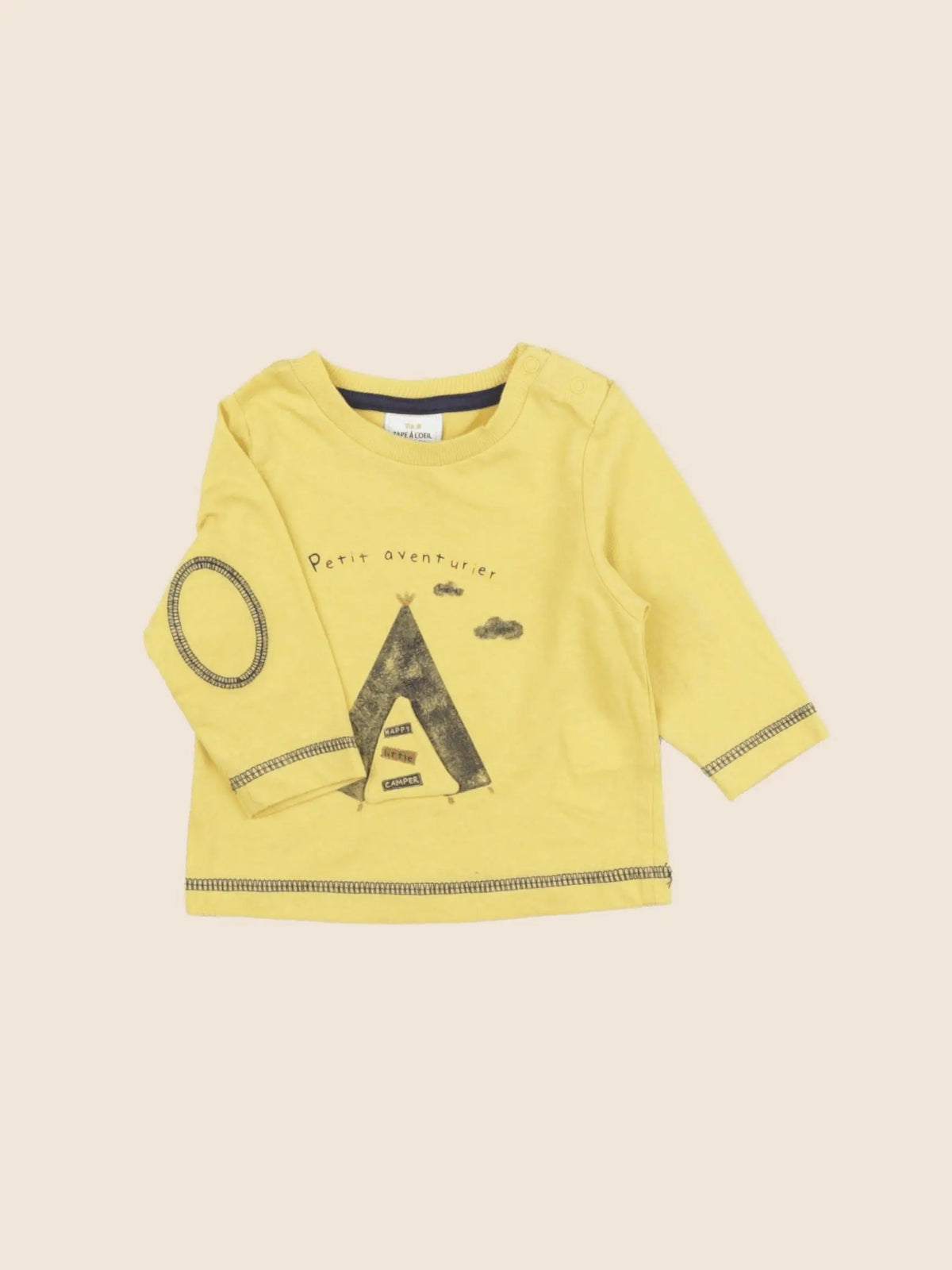La Redoute - tee-shirt jaune - 3 mois