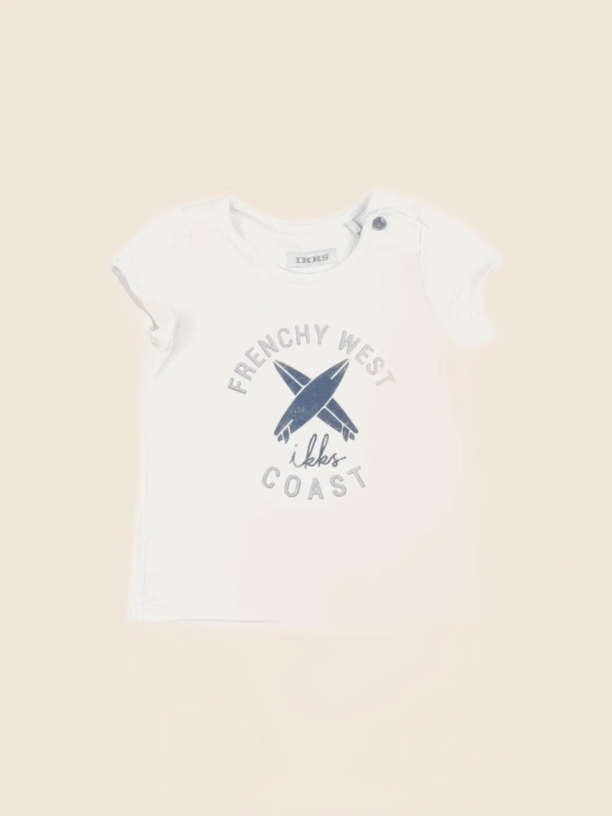 IKKS - tee-shirt beige - 3 mois